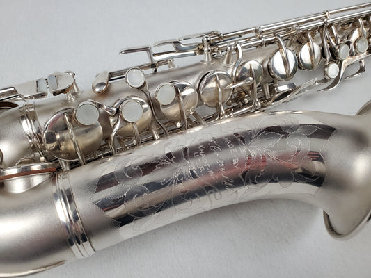 Conn F Mezzo Soprano Saxophone 219xxx - Silver Plated w Gold Wash Bell