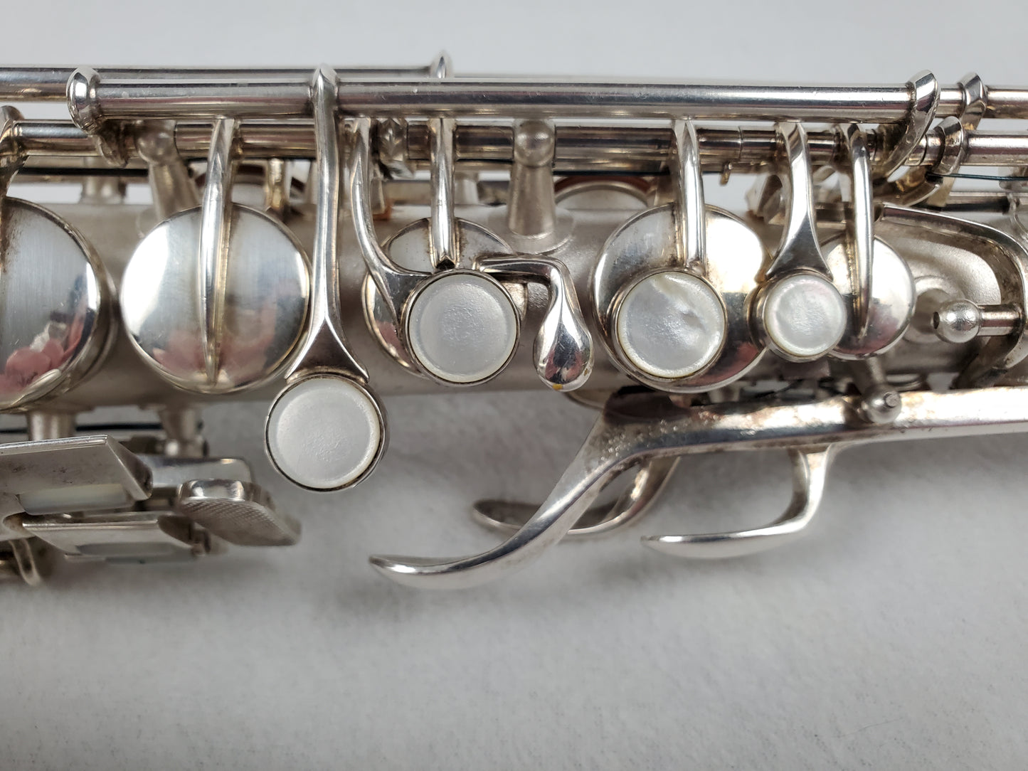 Conn F Mezzo Soprano Saxophone 219xxx - Silver Plated w Gold Wash Bell