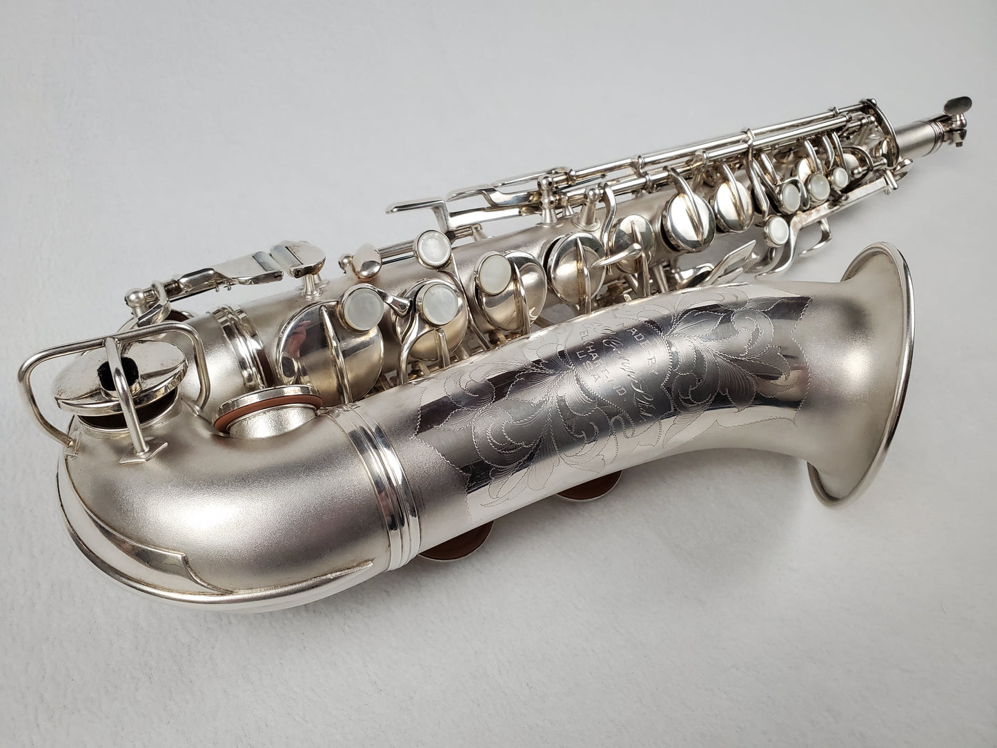 Conn F Mezzo Soprano Saxophone 219xxx - Silver Plated w Gold Wash Bell