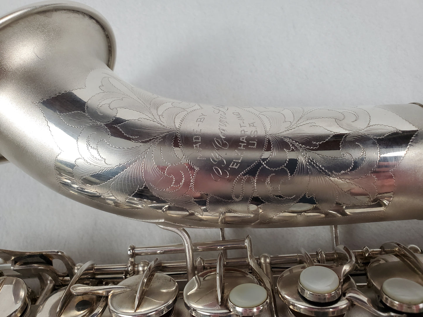 Conn F Mezzo Soprano Saxophone 219xxx - Silver Plated w Gold Wash Bell