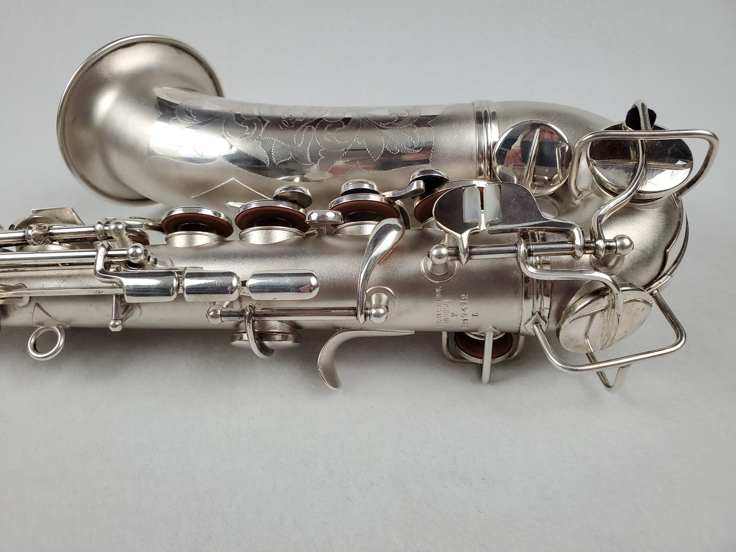 Conn F Mezzo Soprano Saxophone 219xxx - Silver Plated w Gold Wash Bell