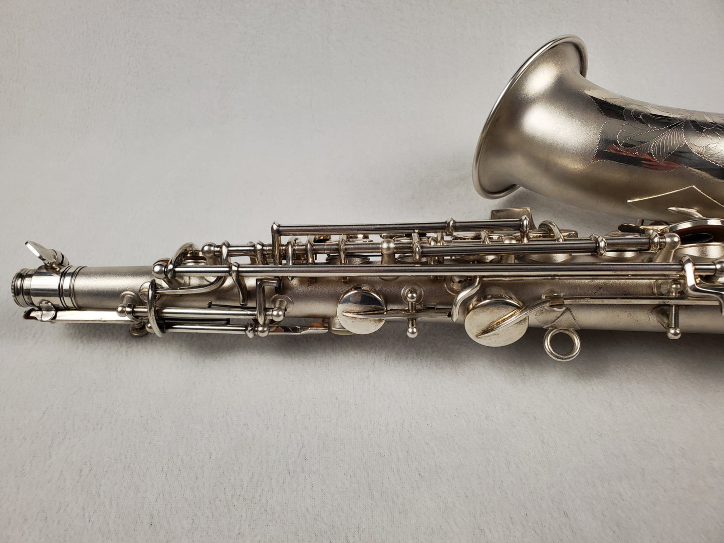 Conn F Mezzo Soprano Saxophone 219xxx - Silver Plated w Gold Wash Bell