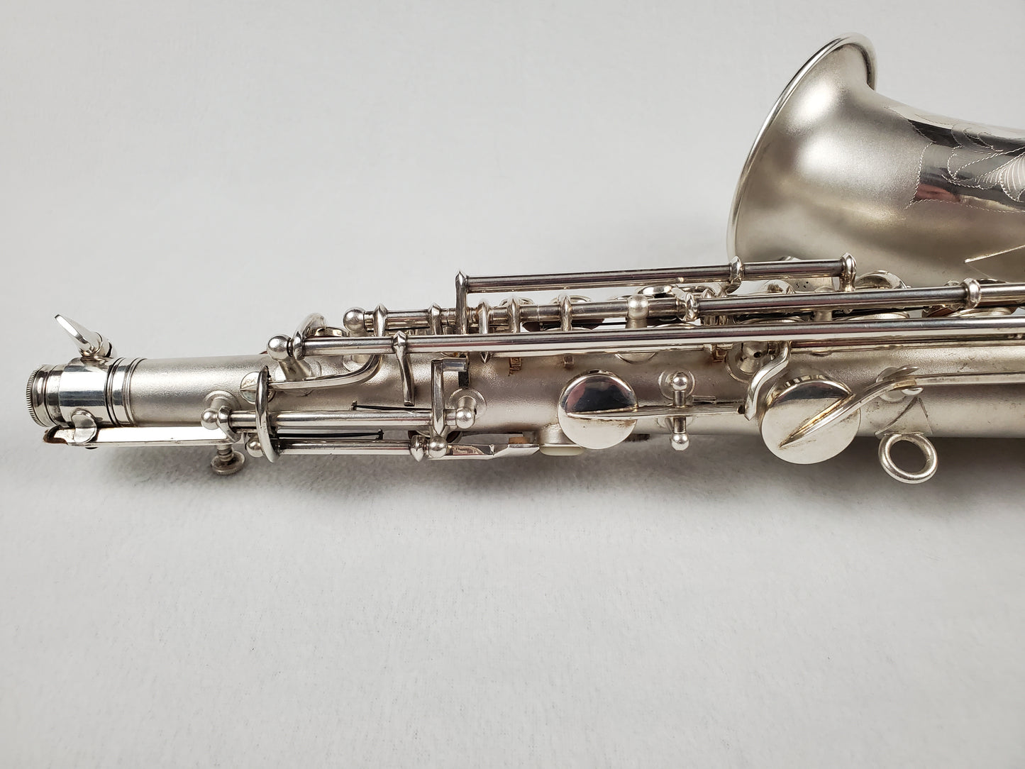 Conn F Mezzo Soprano Saxophone 219xxx - Silver Plated w Gold Wash Bell