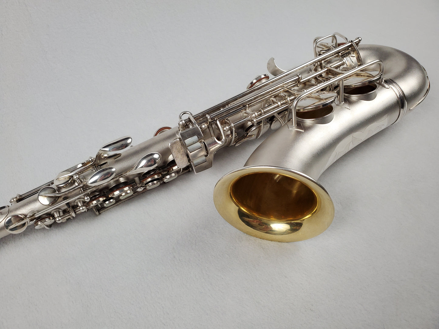 Conn F Mezzo Soprano Saxophone 219xxx - Silver Plated w Gold Wash Bell