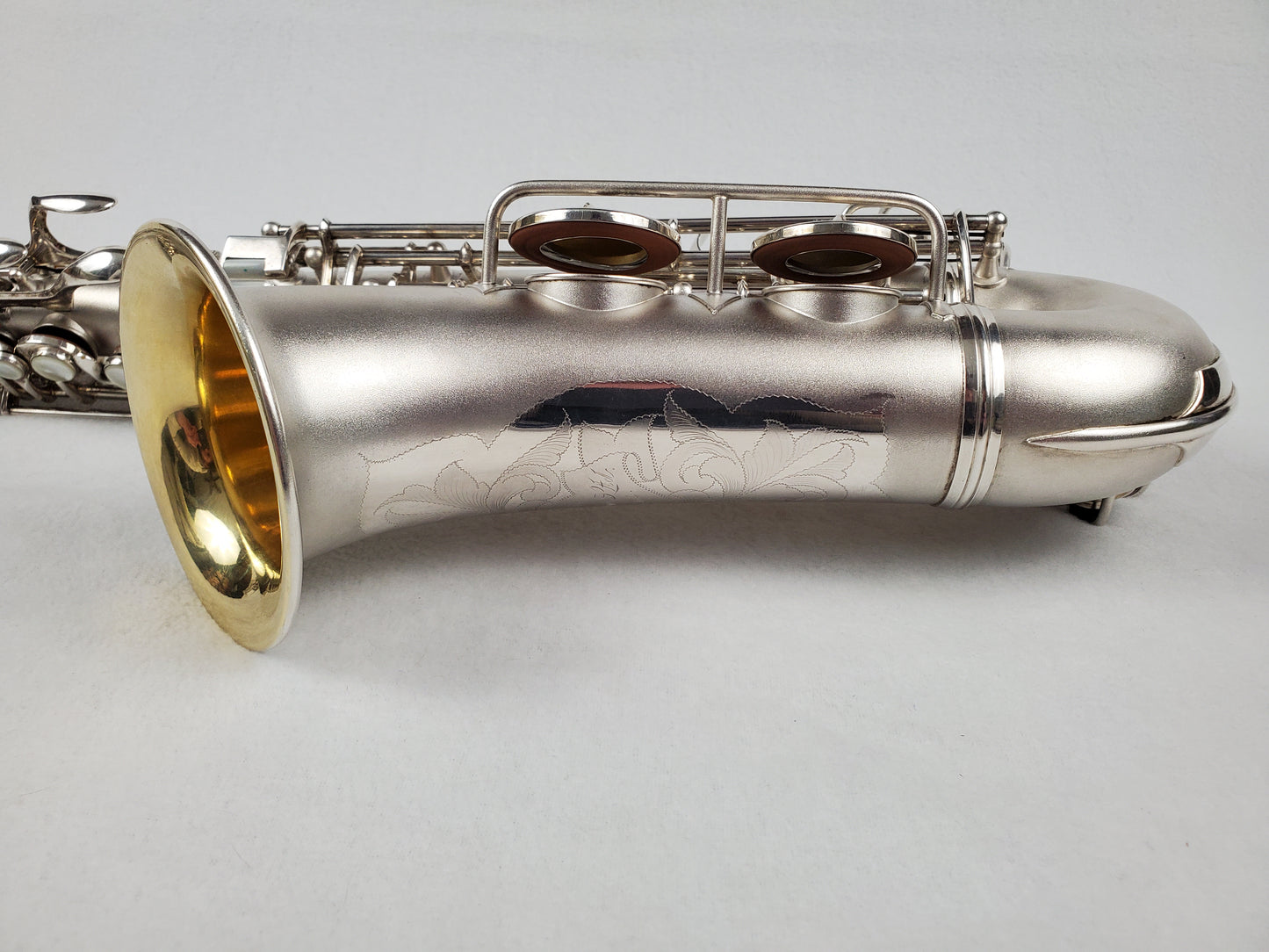 Conn F Mezzo Soprano Saxophone 219xxx - Silver Plated w Gold Wash Bell