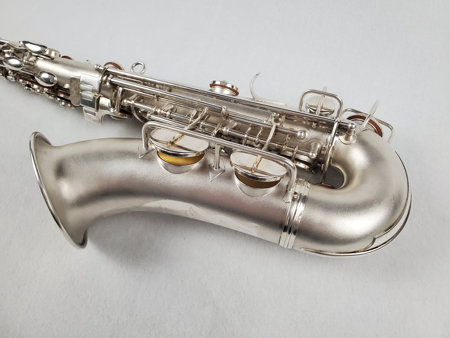 Conn F Mezzo Soprano Saxophone 219xxx - Silver Plated w Gold Wash Bell
