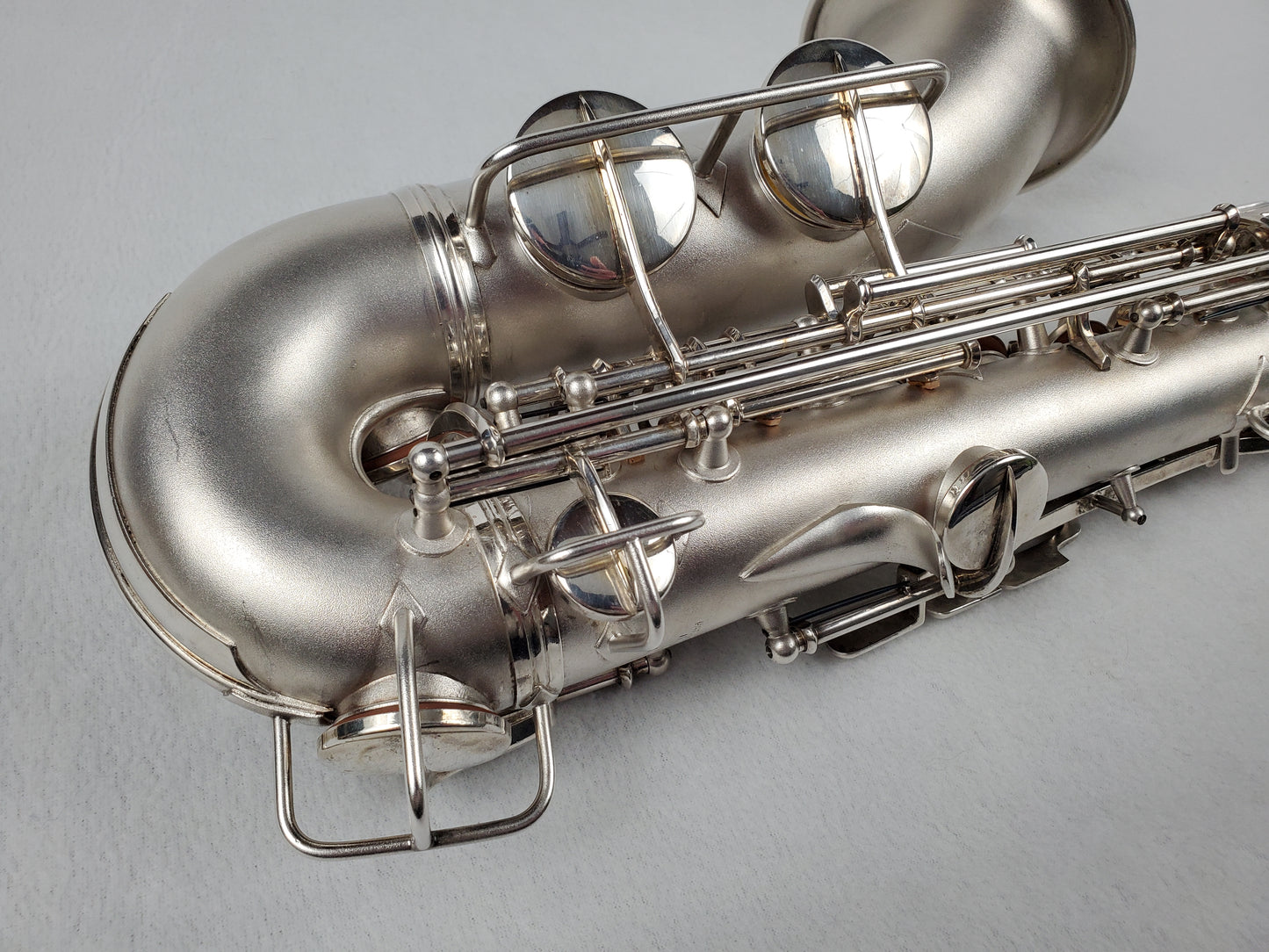Conn F Mezzo Soprano Saxophone 219xxx - Silver Plated w Gold Wash Bell