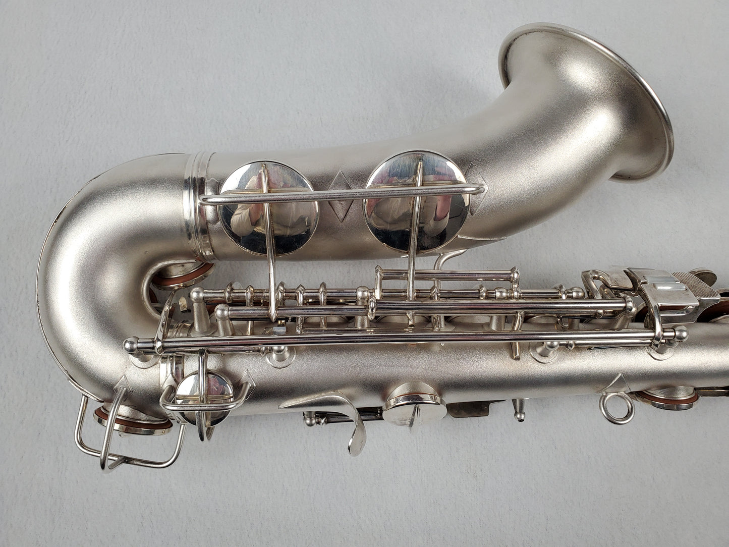 Conn F Mezzo Soprano Saxophone 219xxx - Silver Plated w Gold Wash Bell