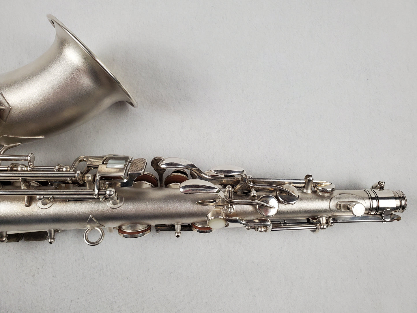 Conn F Mezzo Soprano Saxophone 219xxx - Silver Plated w Gold Wash Bell