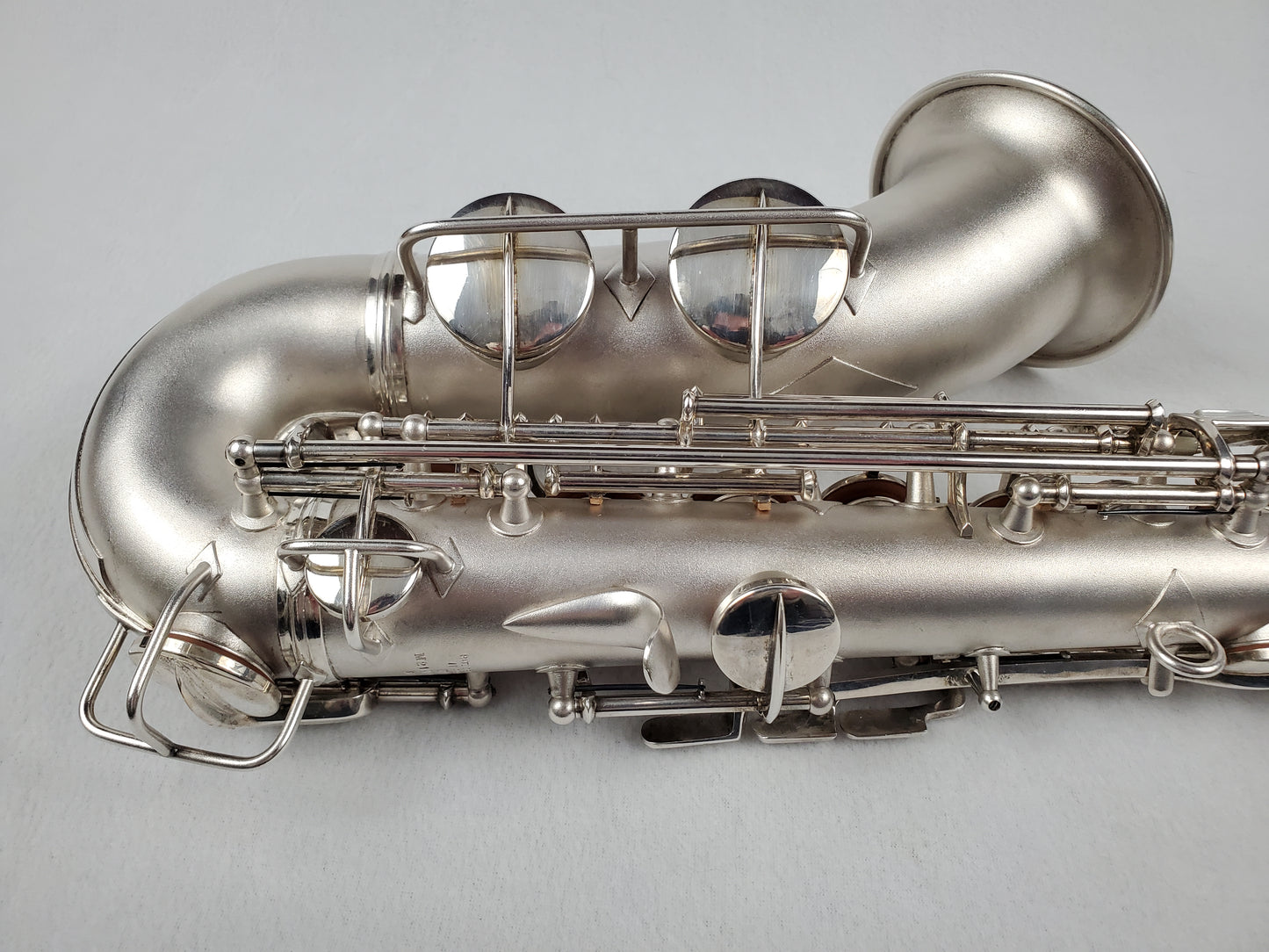 Conn F Mezzo Soprano Saxophone 219xxx - Silver Plated w Gold Wash Bell