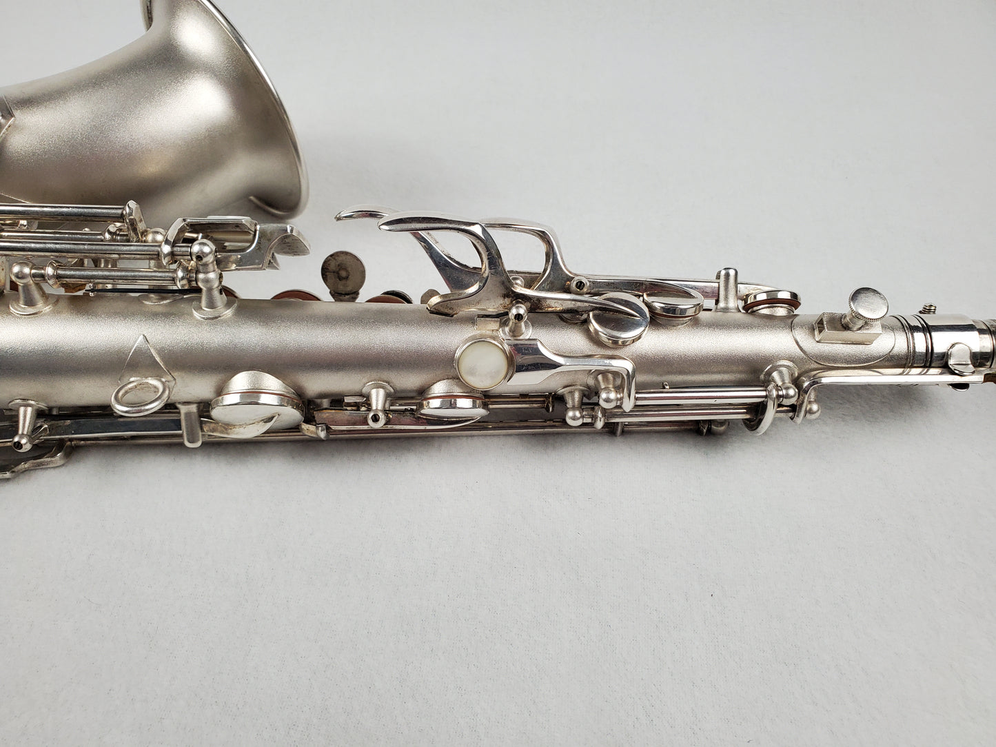 Conn F Mezzo Soprano Saxophone 219xxx - Silver Plated w Gold Wash Bell