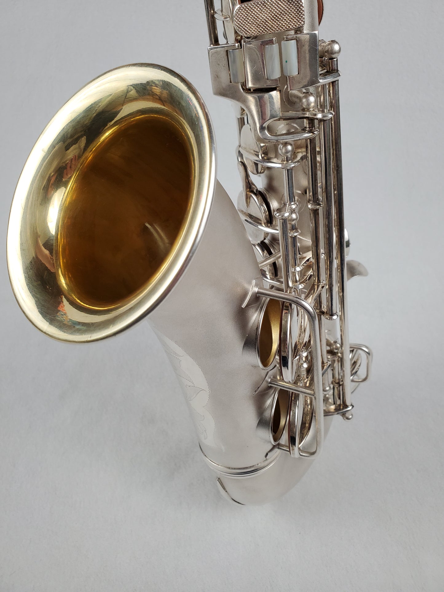 Conn F Mezzo Soprano Saxophone 219xxx - Silver Plated w Gold Wash Bell