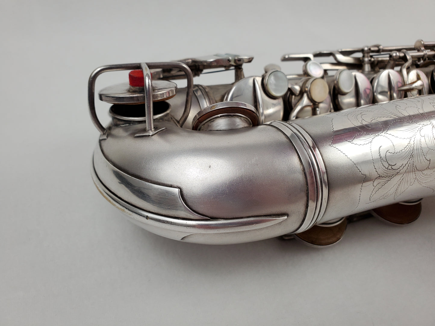 Conn F Mezzo Soprano Saxophone 213xxx - Silver Plated w Gold Wash Bell