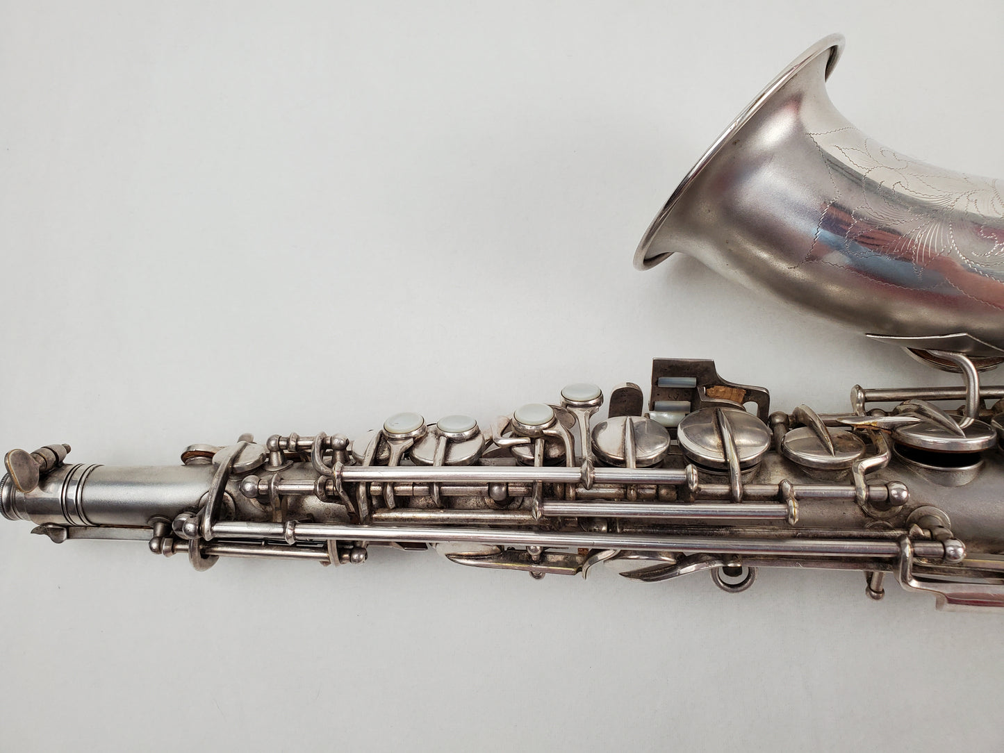 Conn F Mezzo Soprano Saxophone 213xxx - Silver Plated w Gold Wash Bell