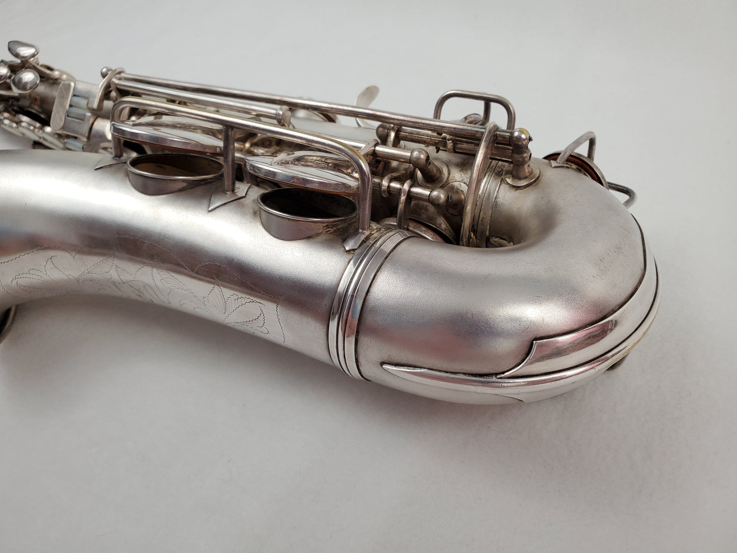 Conn F Mezzo Soprano Saxophone 213xxx - Silver Plated w Gold Wash Bell