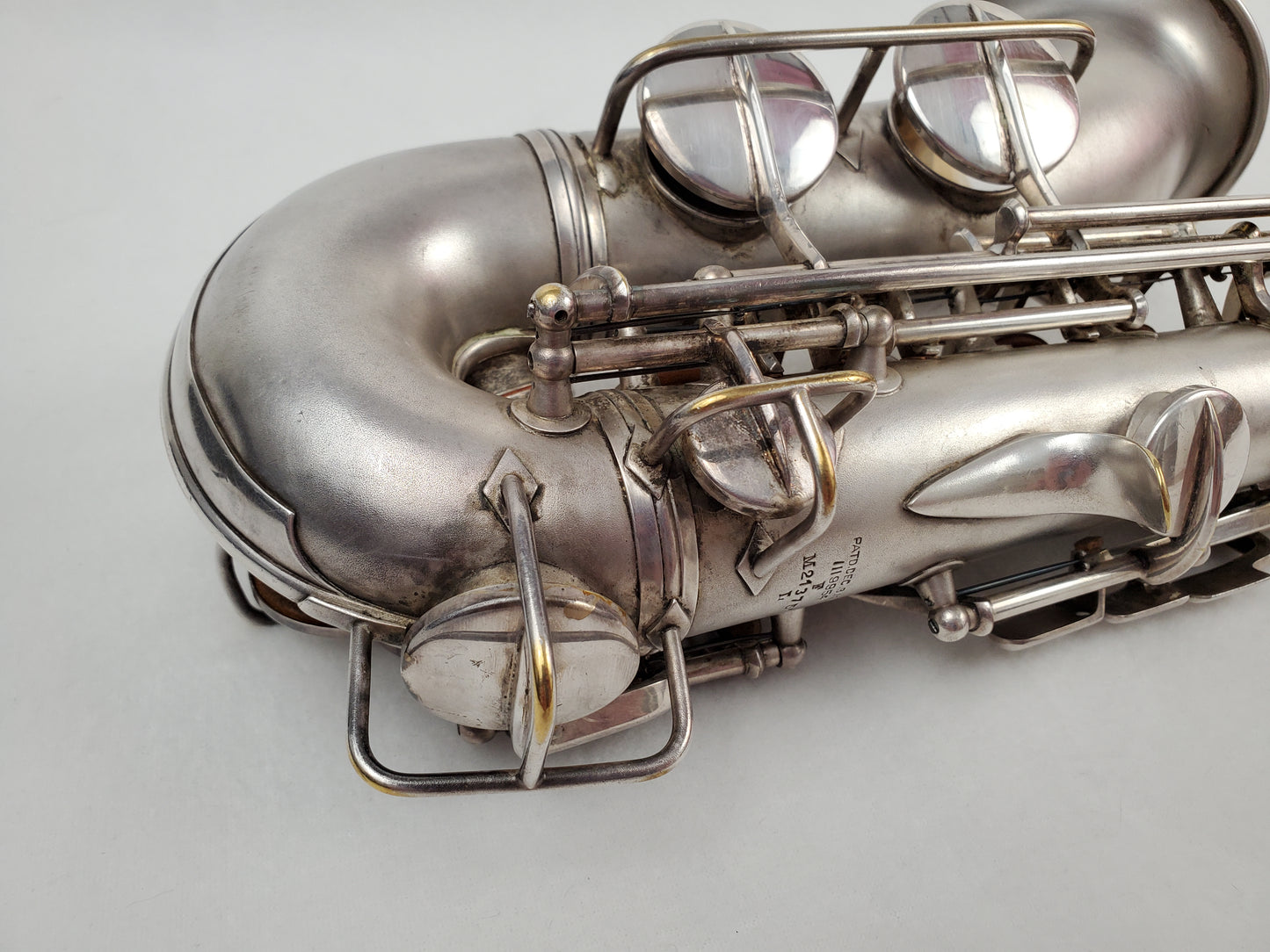 Conn F Mezzo Soprano Saxophone 213xxx - Silver Plated w Gold Wash Bell