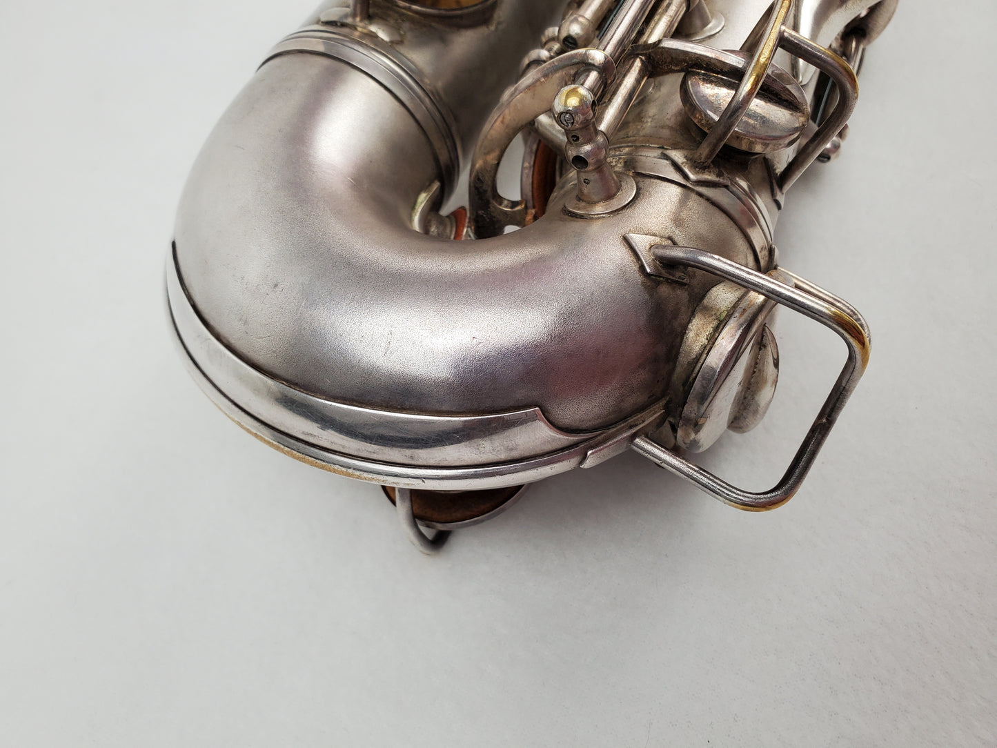 Conn F Mezzo Soprano Saxophone 213xxx - Silver Plated w Gold Wash Bell
