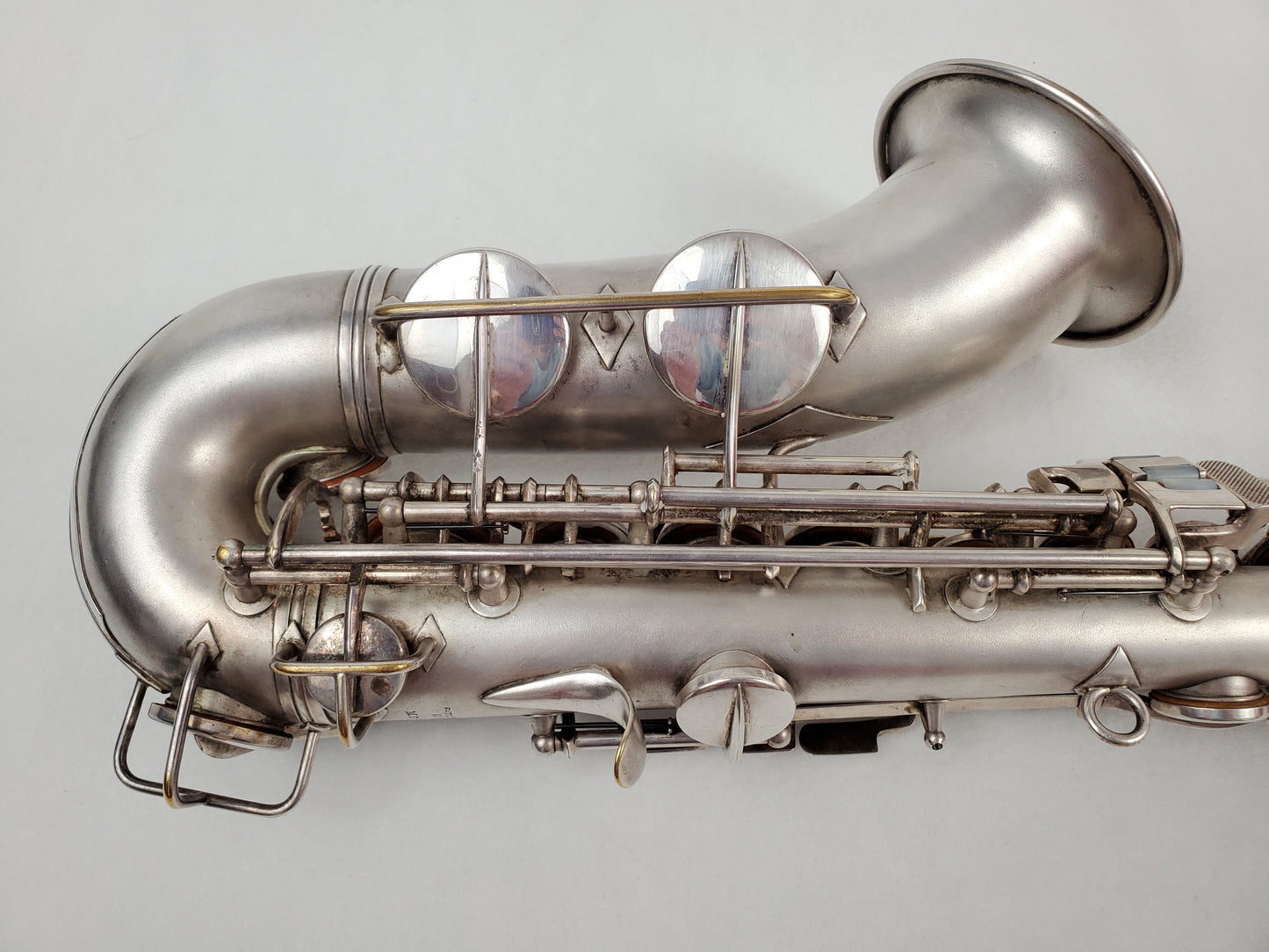 Conn F Mezzo Soprano Saxophone 213xxx - Silver Plated w Gold Wash Bell