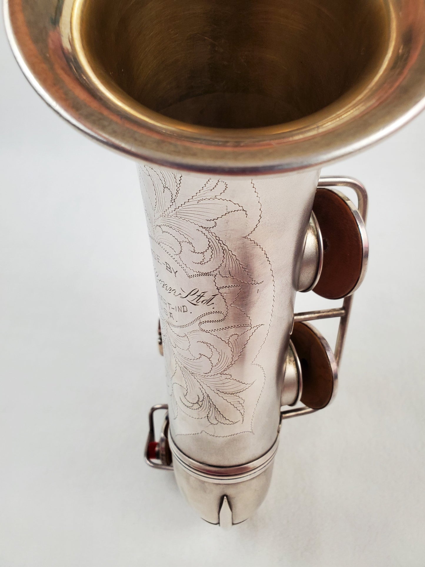 Conn F Mezzo Soprano Saxophone 213xxx - Silver Plated w Gold Wash Bell
