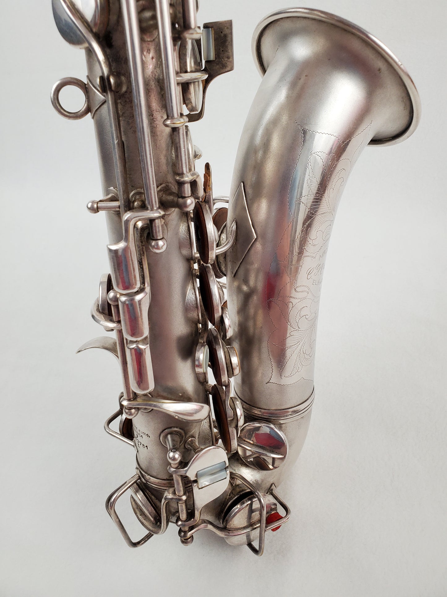 Conn F Mezzo Soprano Saxophone 213xxx - Silver Plated w Gold Wash Bell