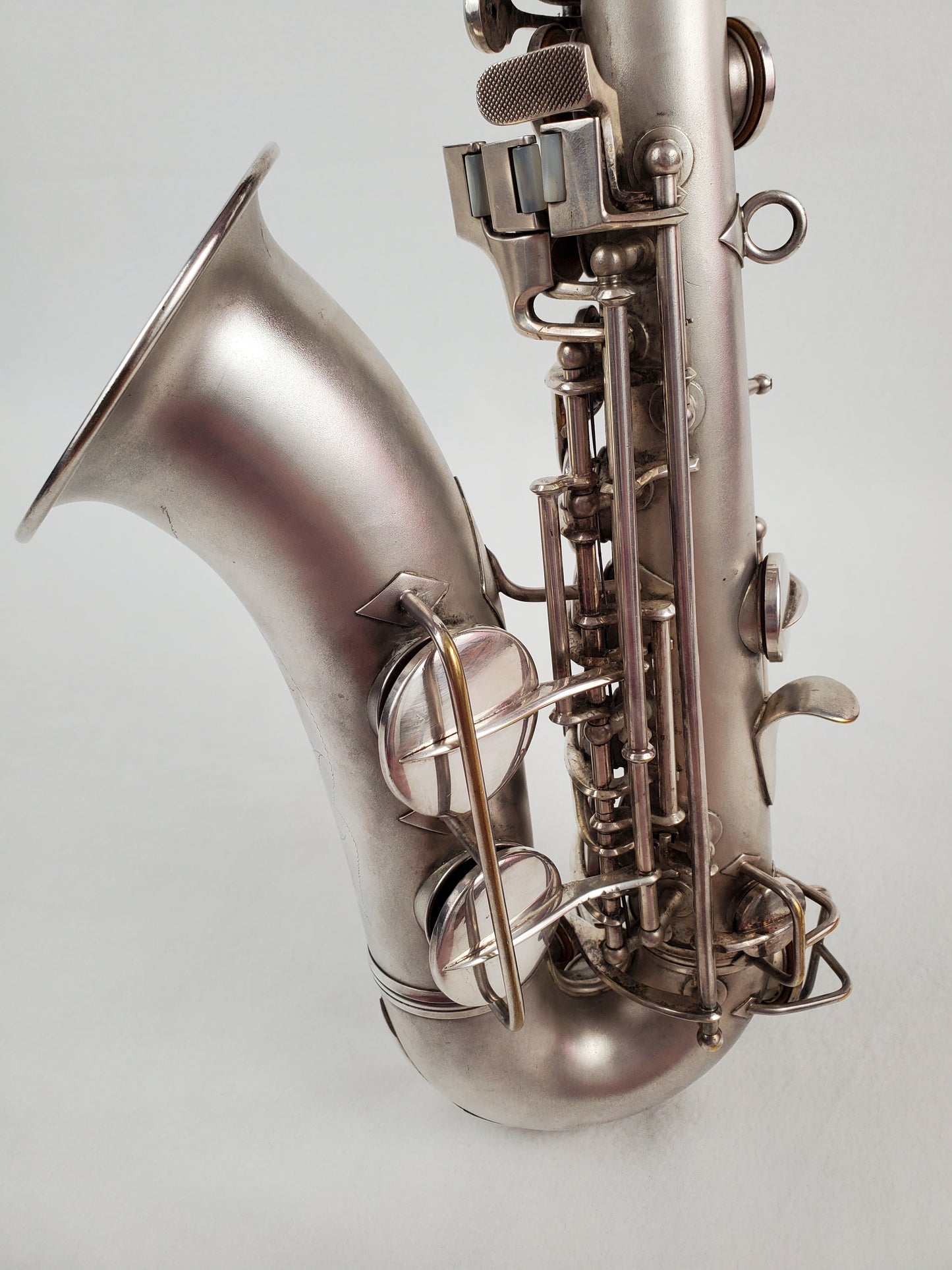 Conn F Mezzo Soprano Saxophone 213xxx - Silver Plated w Gold Wash Bell