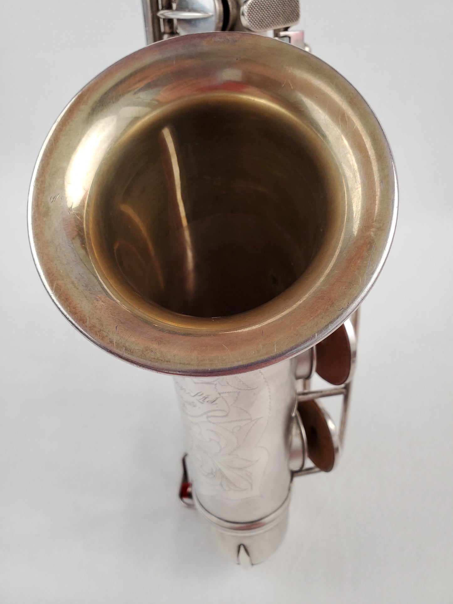 Conn F Mezzo Soprano Saxophone 213xxx - Silver Plated w Gold Wash Bell