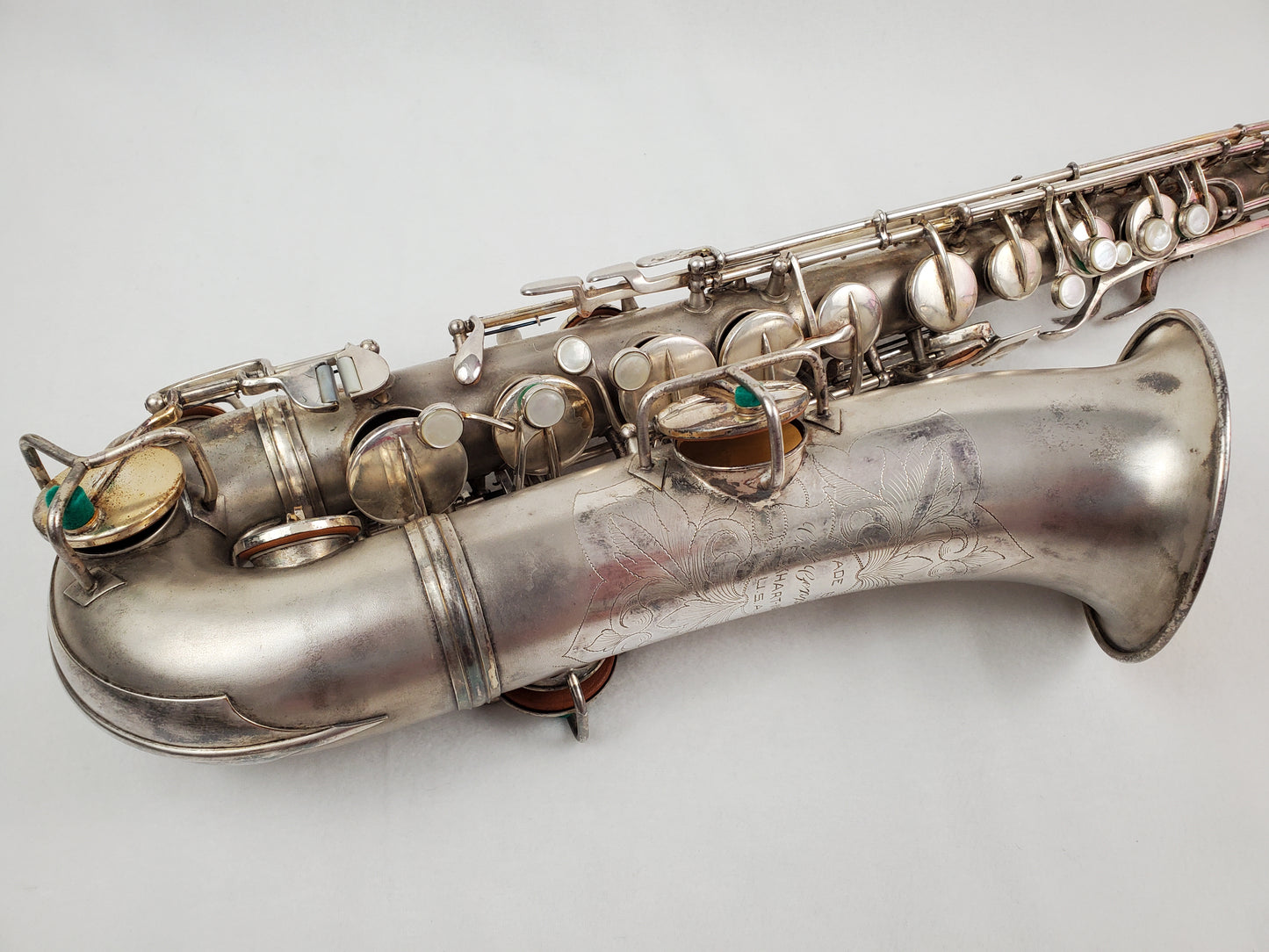 Conn C Melody Saxophone 224xxx - Silver Plated w Gold Wash Bell