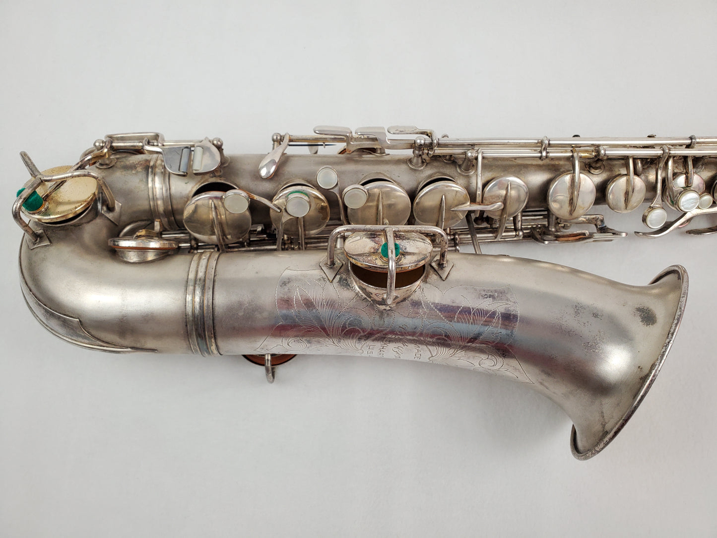 Conn C Melody Saxophone 224xxx - Silver Plated w Gold Wash Bell