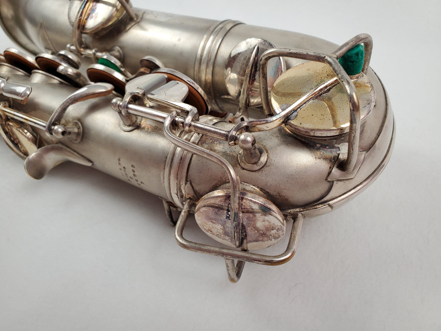 Conn C Melody Saxophone 224xxx - Silver Plated w Gold Wash Bell