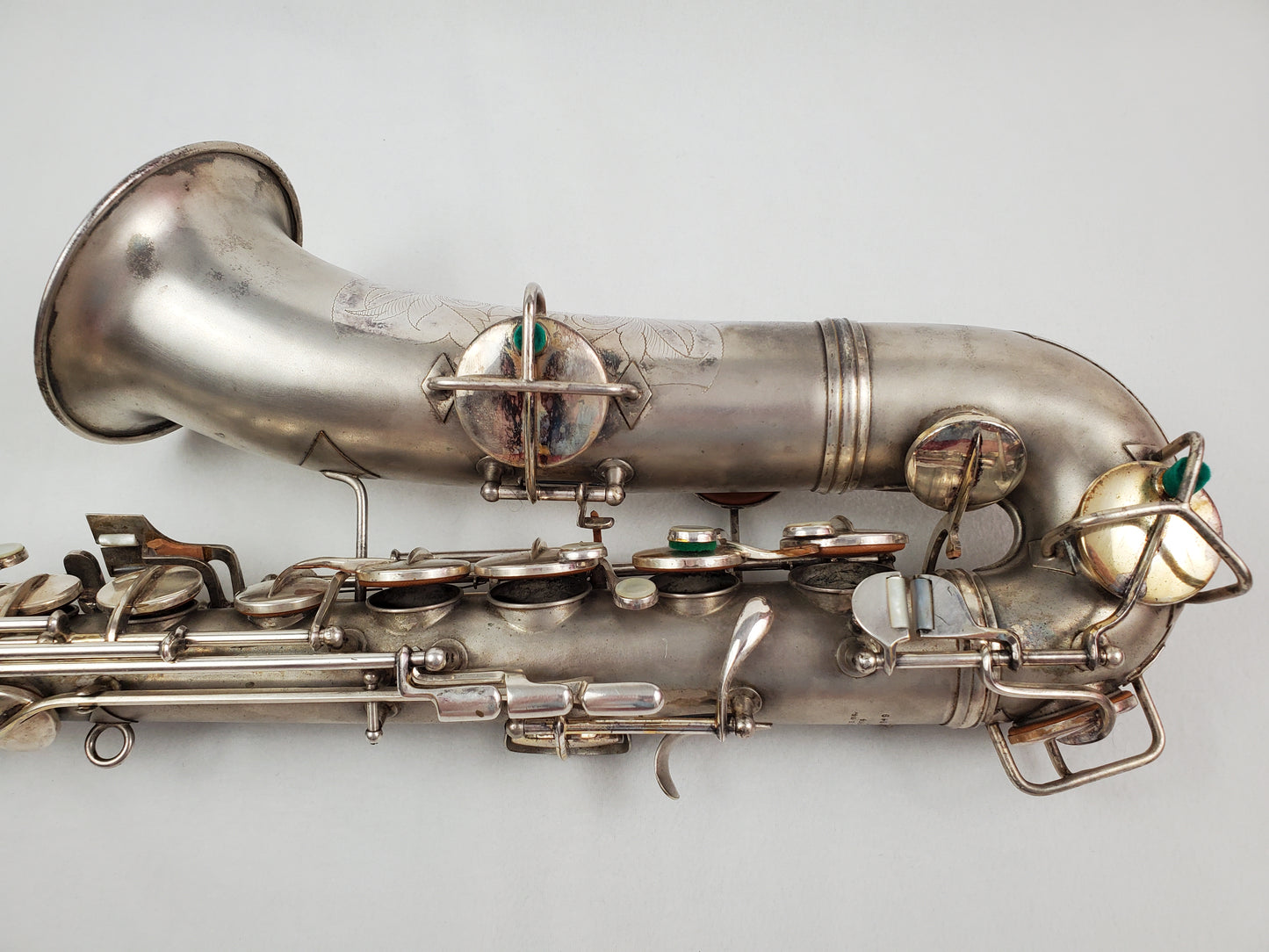 Conn C Melody Saxophone 224xxx - Silver Plated w Gold Wash Bell