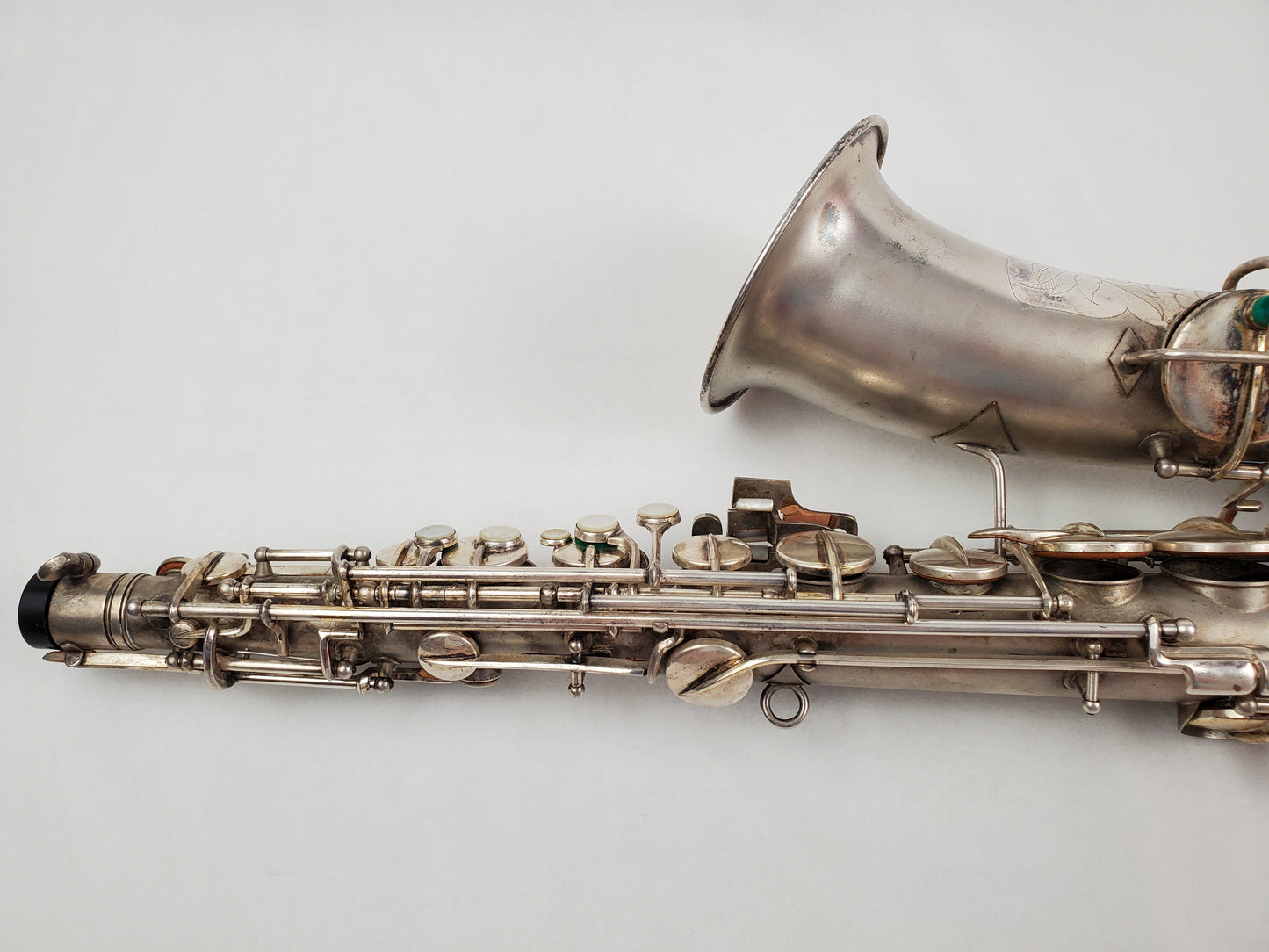 Conn C Melody Saxophone 224xxx - Silver Plated w Gold Wash Bell