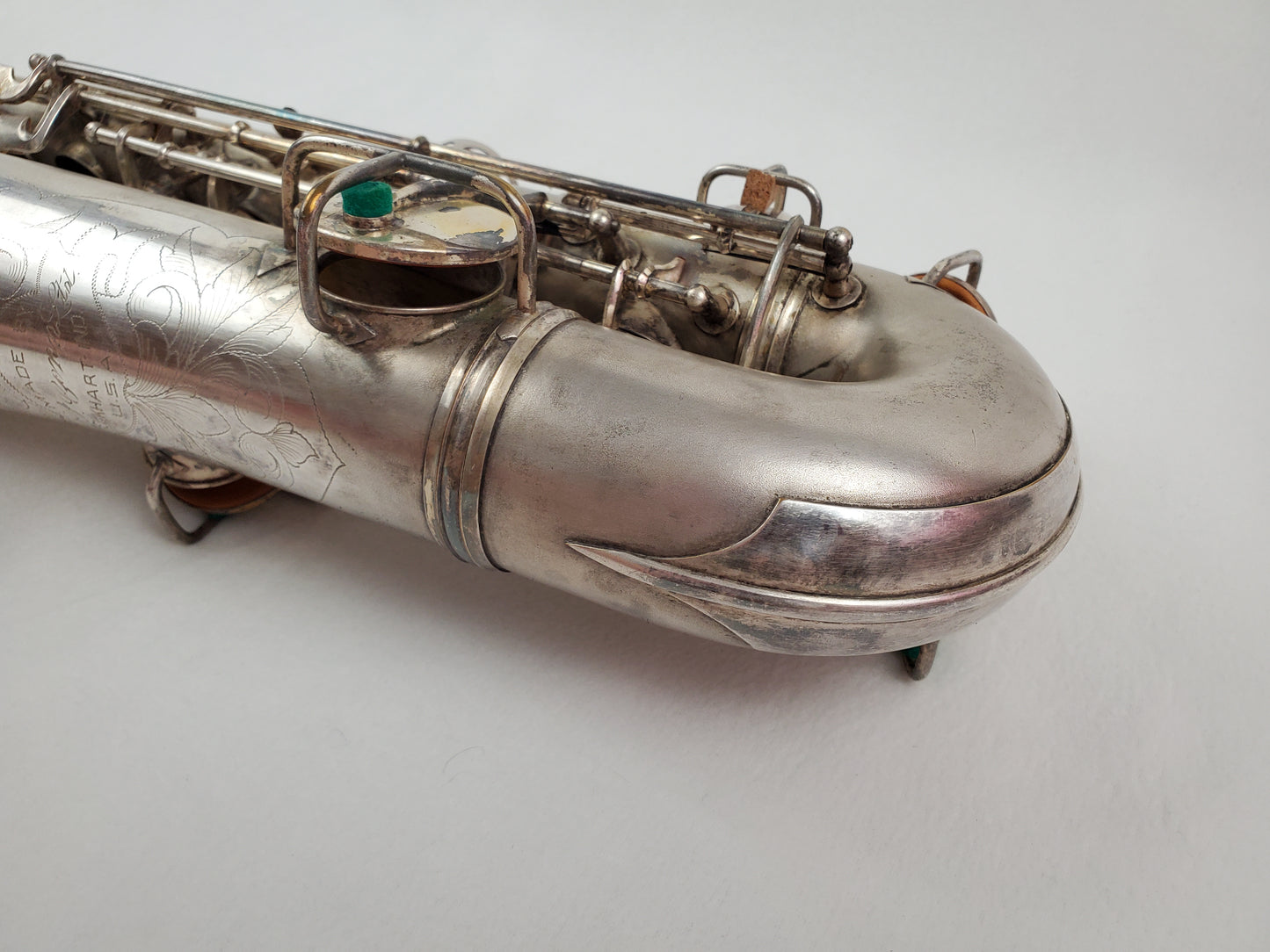 Conn C Melody Saxophone 224xxx - Silver Plated w Gold Wash Bell