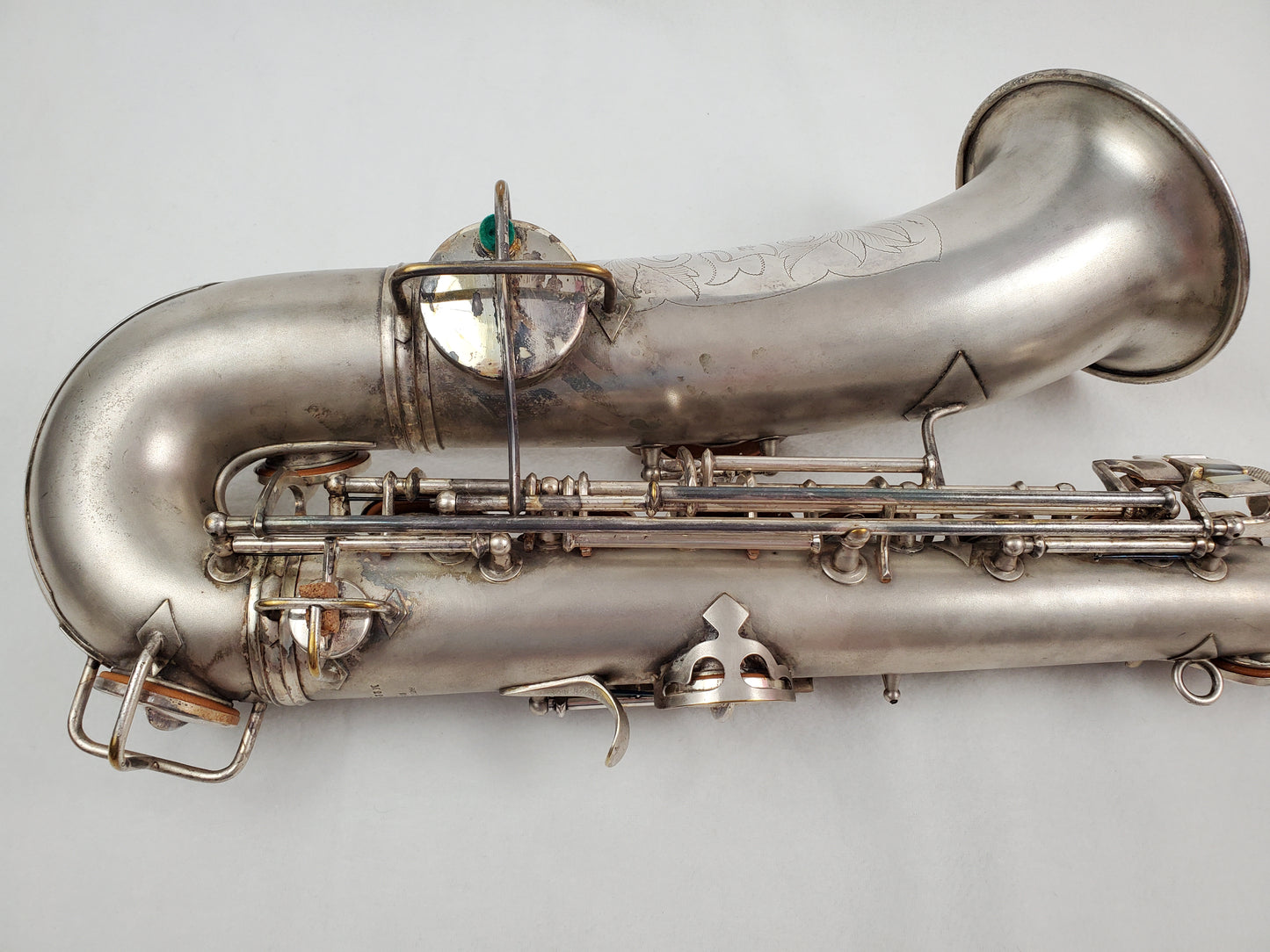 Conn C Melody Saxophone 224xxx - Silver Plated w Gold Wash Bell