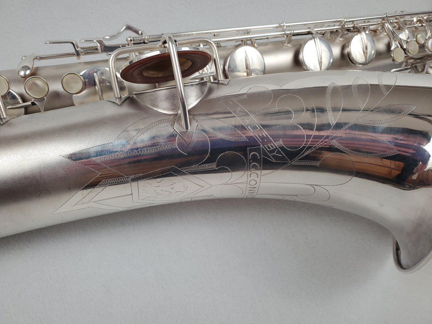 Conn 12M Bari Saxophone 311xxx - Silver Plated w Gold Wash Bell