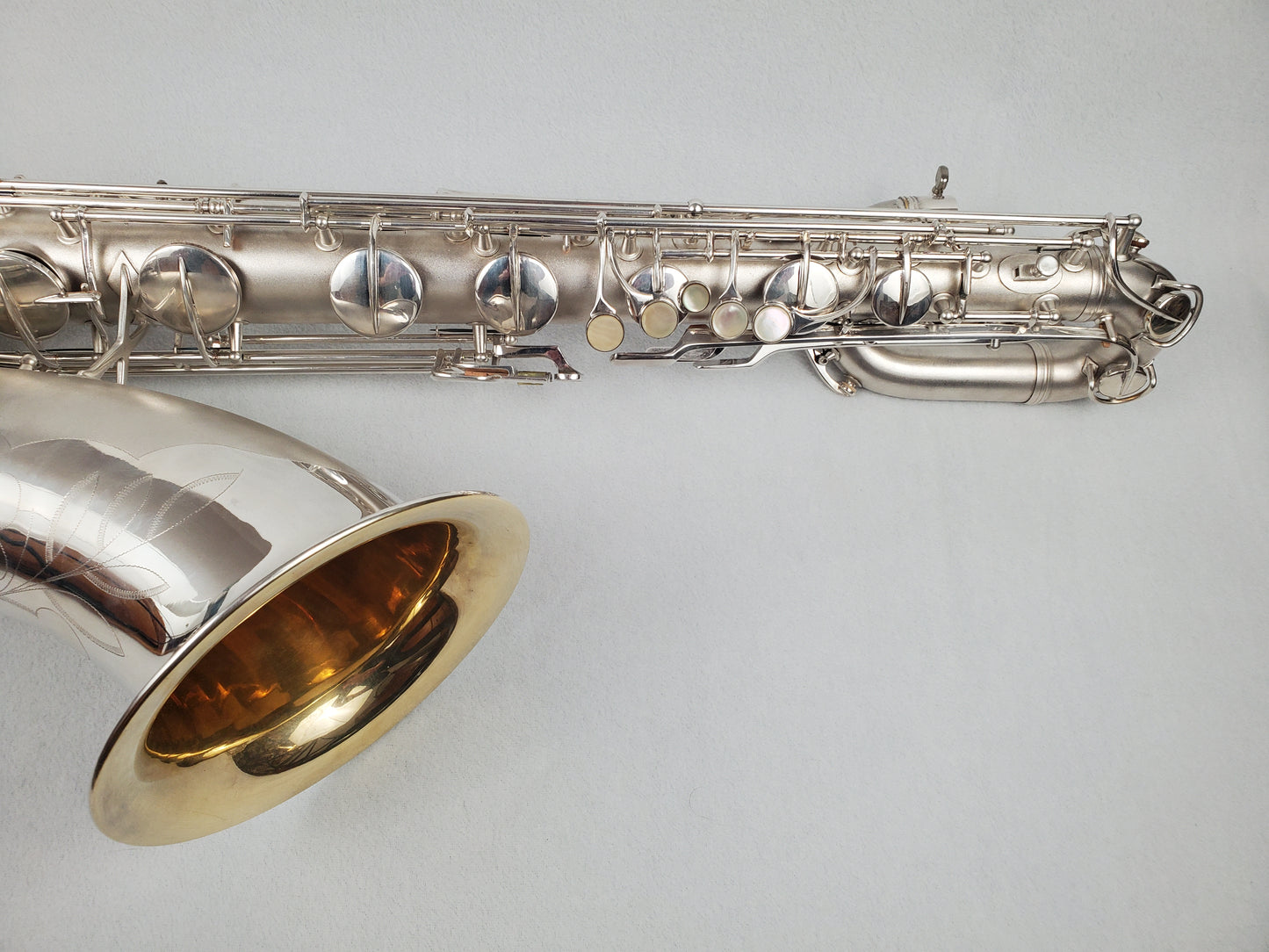 Conn 12M Bari Saxophone 311xxx - Silver Plated w Gold Wash Bell