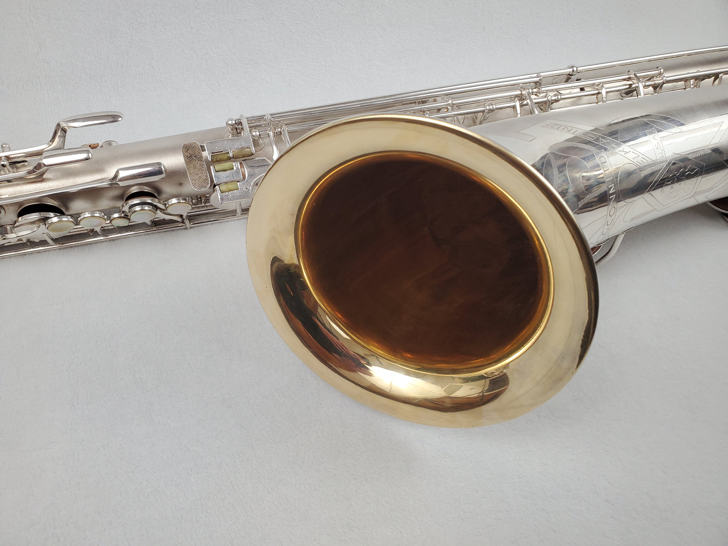 Conn 12M Bari Saxophone 311xxx - Silver Plated w Gold Wash Bell