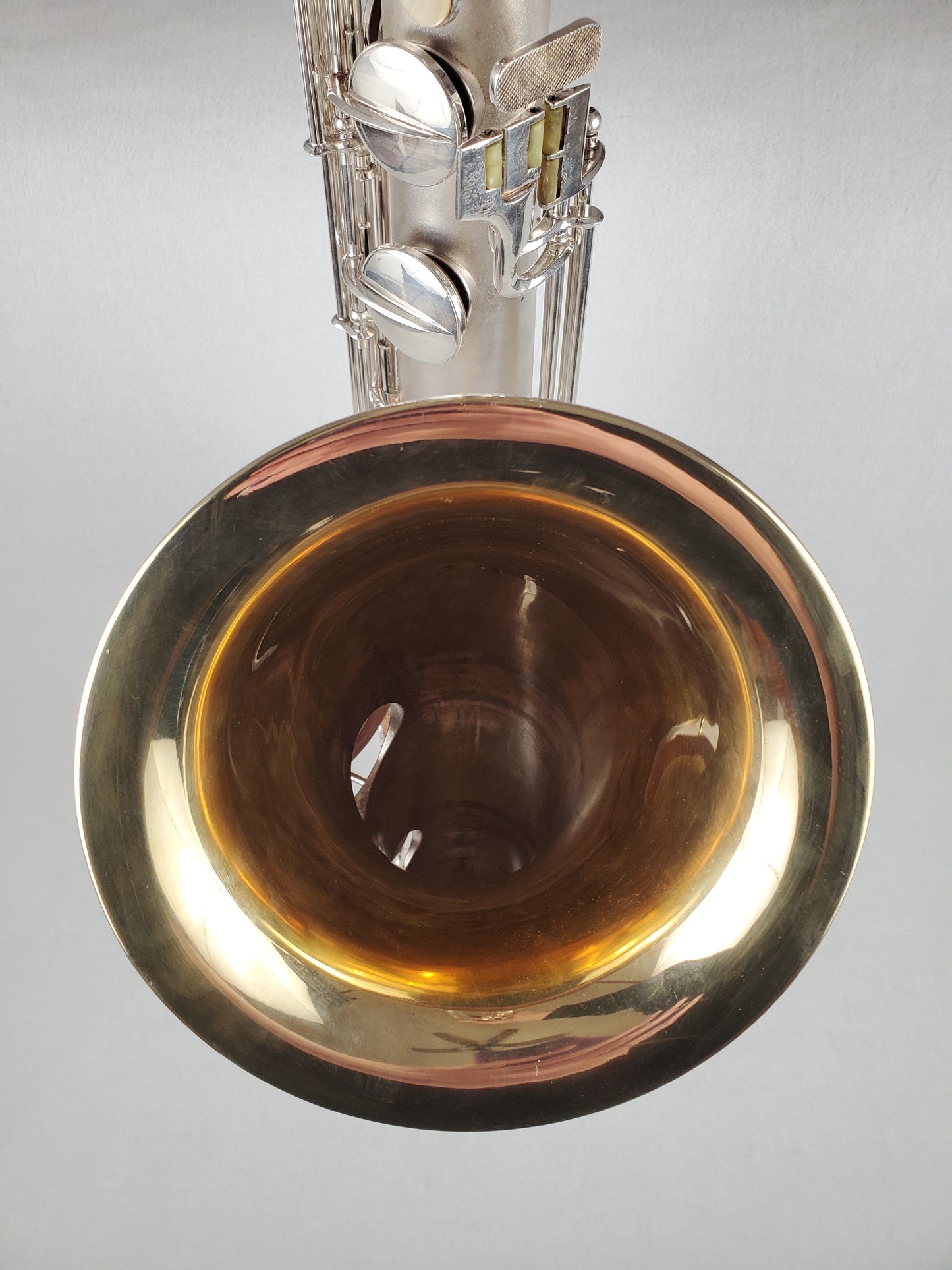 Conn 12M Bari Saxophone 311xxx - Silver Plated w Gold Wash Bell