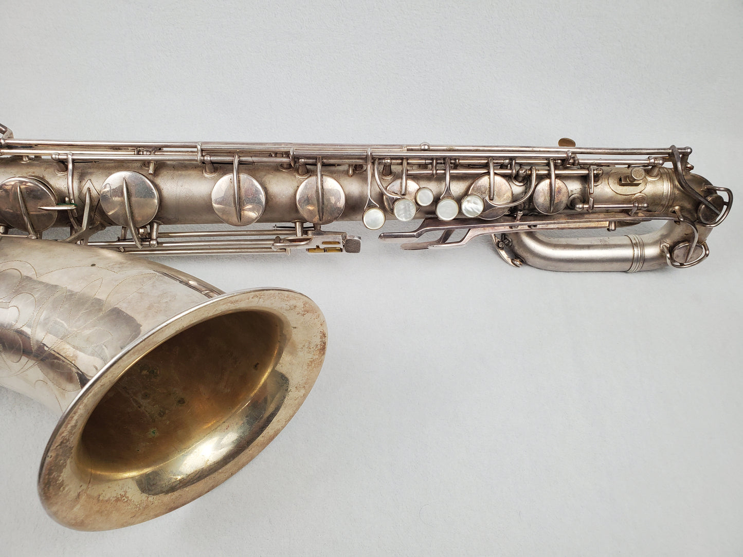 Conn 12M Bari Saxophone 291xxx - Silver Plated w Gold Wash Bell