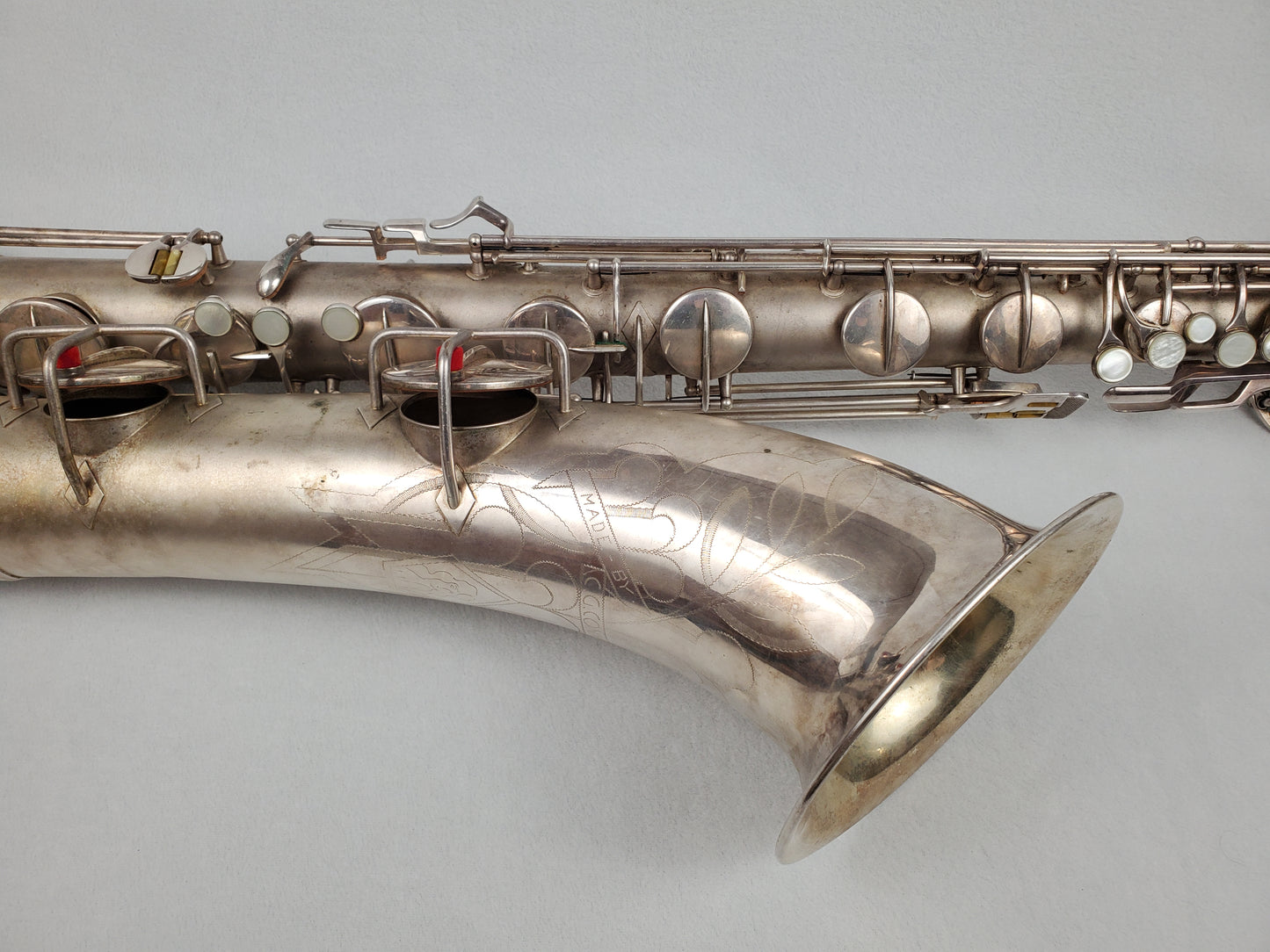 Conn 12M Bari Saxophone 291xxx - Silver Plated w Gold Wash Bell