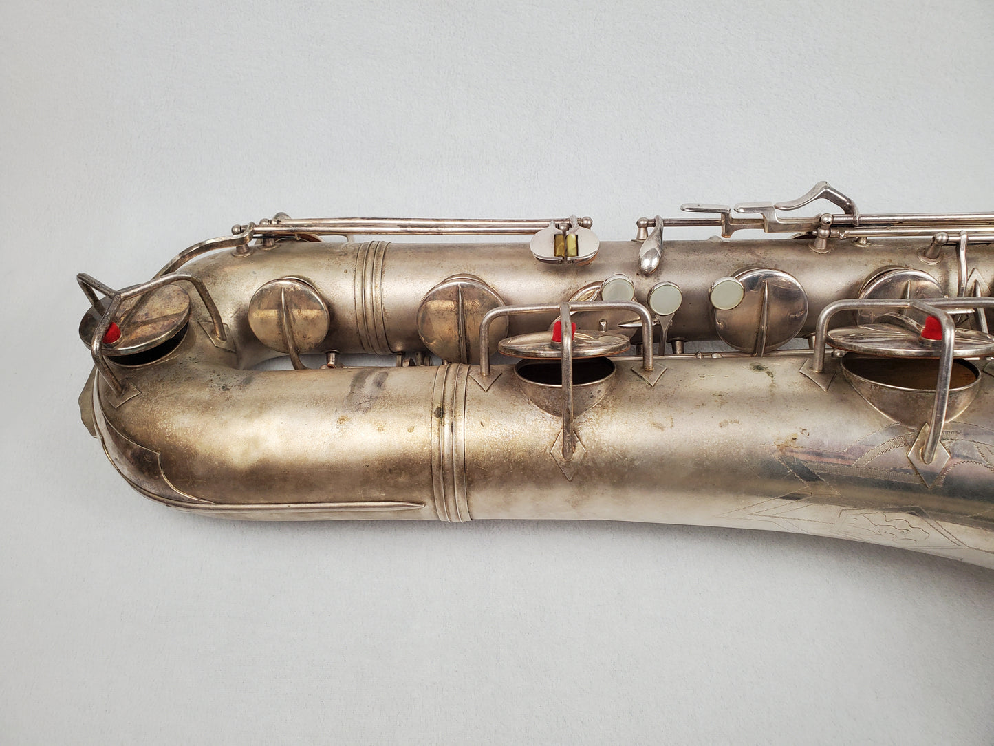 Conn 12M Bari Saxophone 291xxx - Silver Plated w Gold Wash Bell