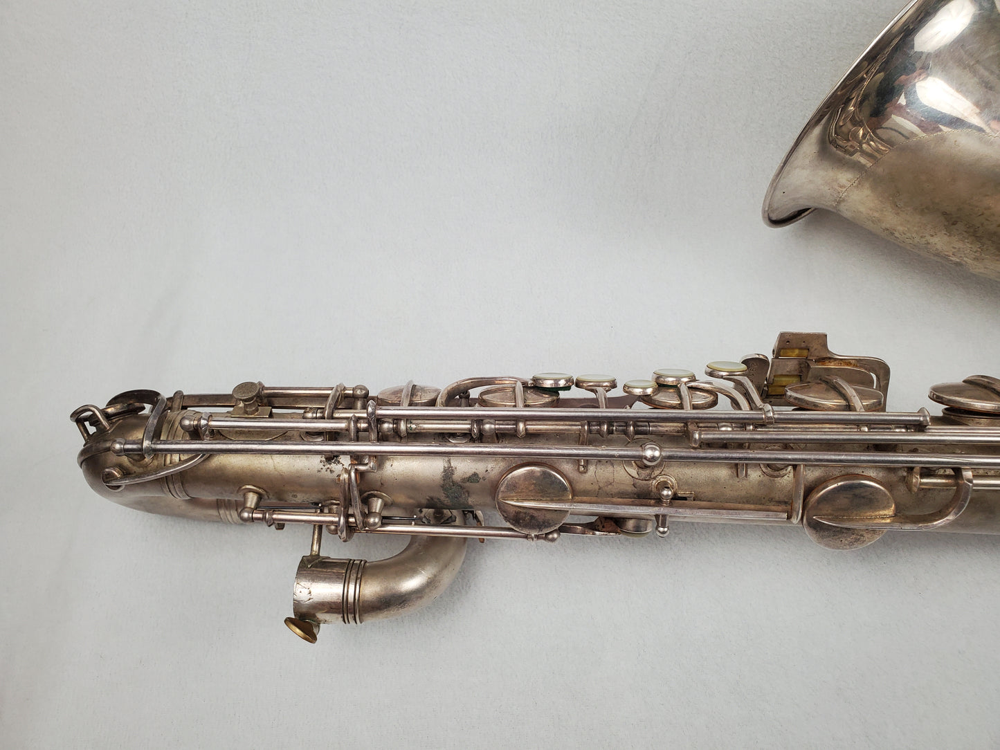 Conn 12M Bari Saxophone 291xxx - Silver Plated w Gold Wash Bell
