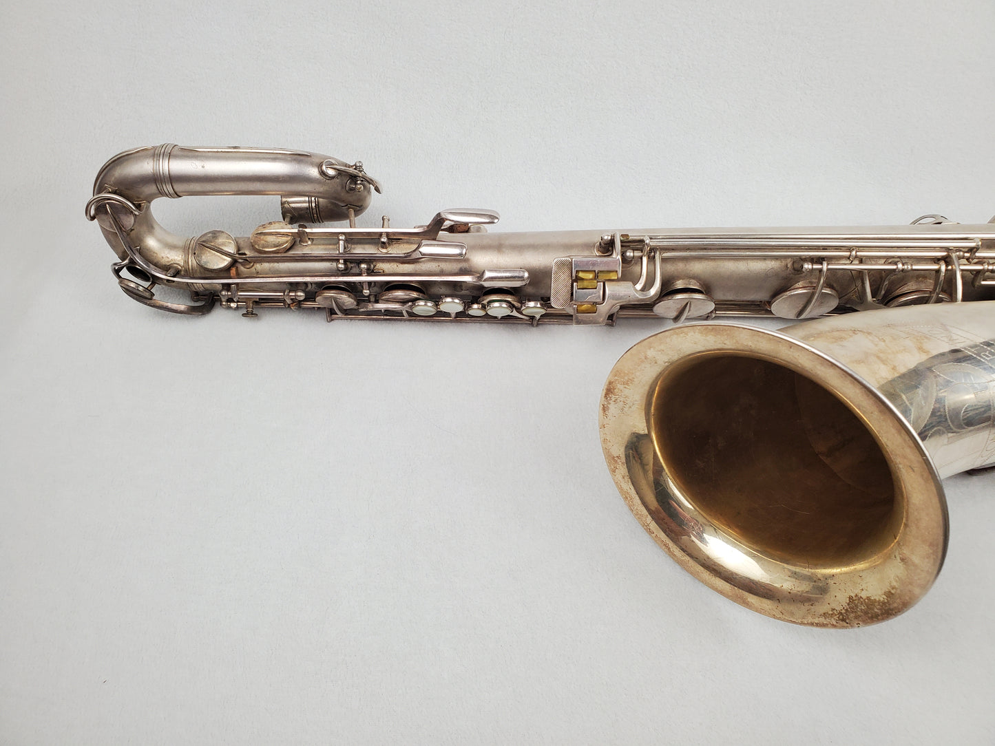 Conn 12M Bari Saxophone 291xxx - Silver Plated w Gold Wash Bell