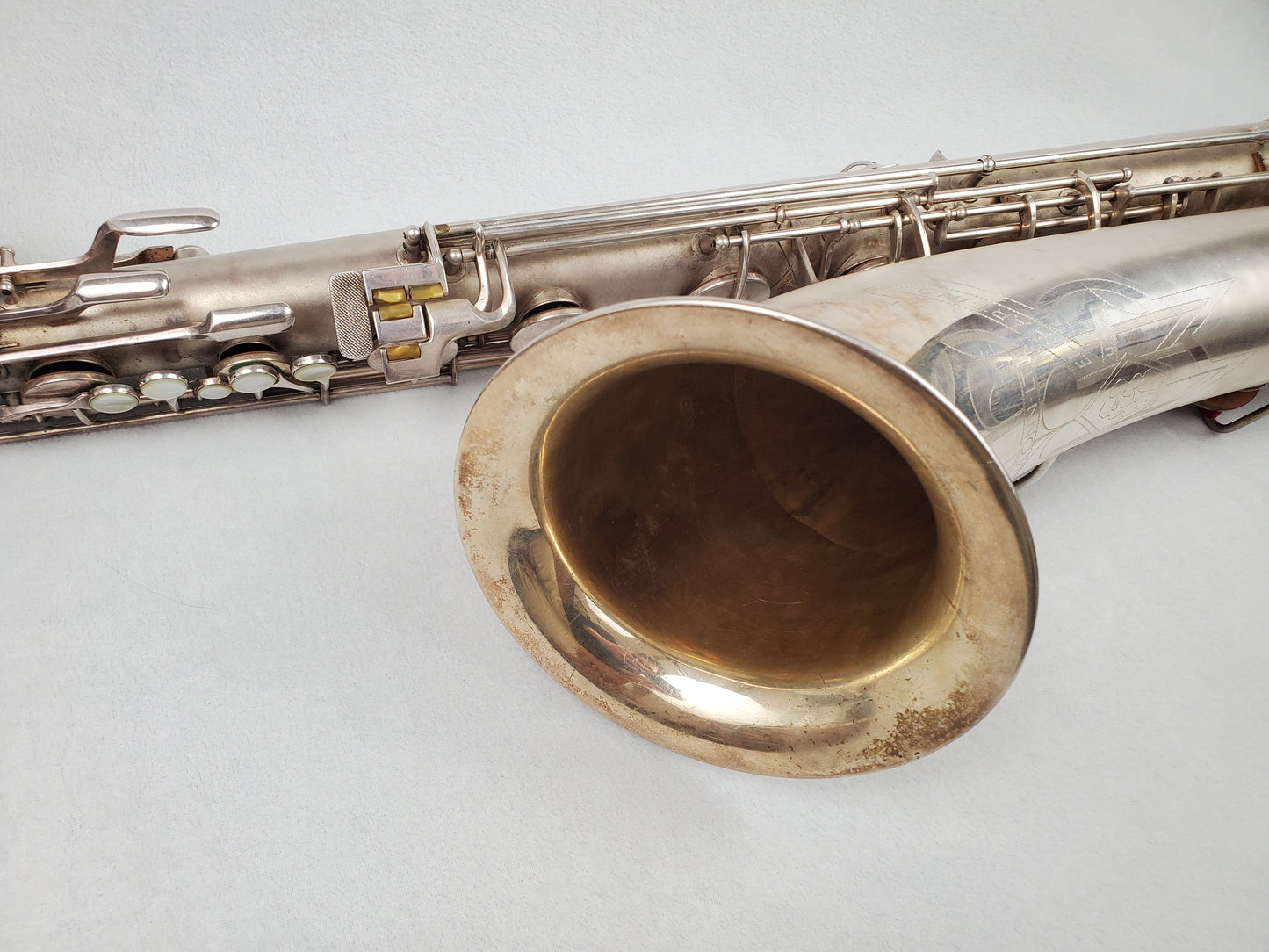 Conn 12M Bari Saxophone 291xxx - Silver Plated w Gold Wash Bell