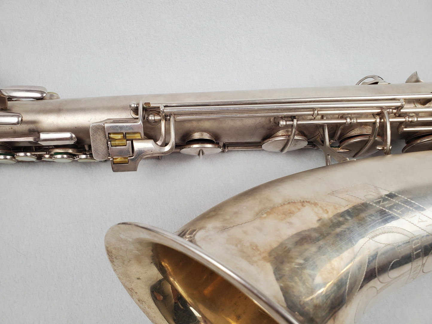 Conn 12M Bari Saxophone 291xxx - Silver Plated w Gold Wash Bell