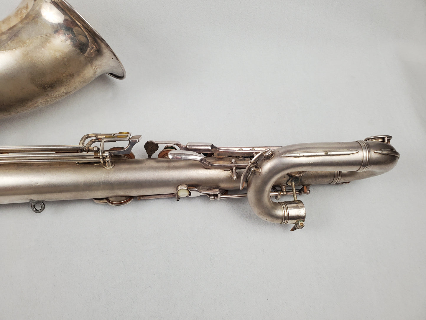 Conn 12M Bari Saxophone 291xxx - Silver Plated w Gold Wash Bell