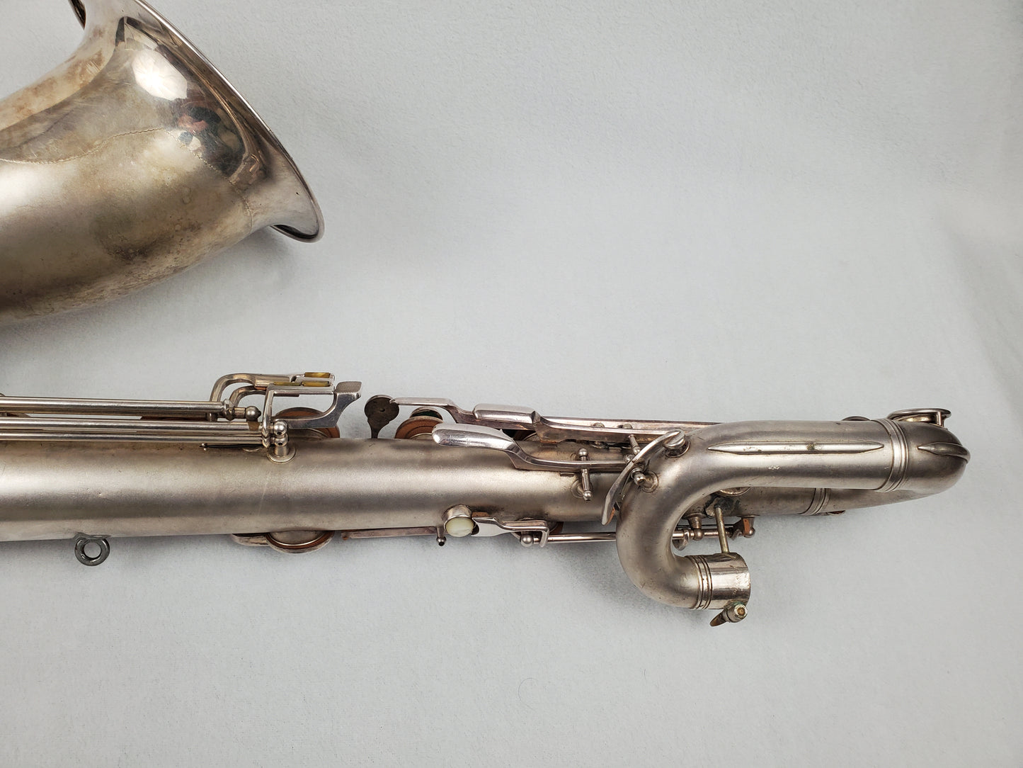 Conn 12M Bari Saxophone 291xxx - Silver Plated w Gold Wash Bell