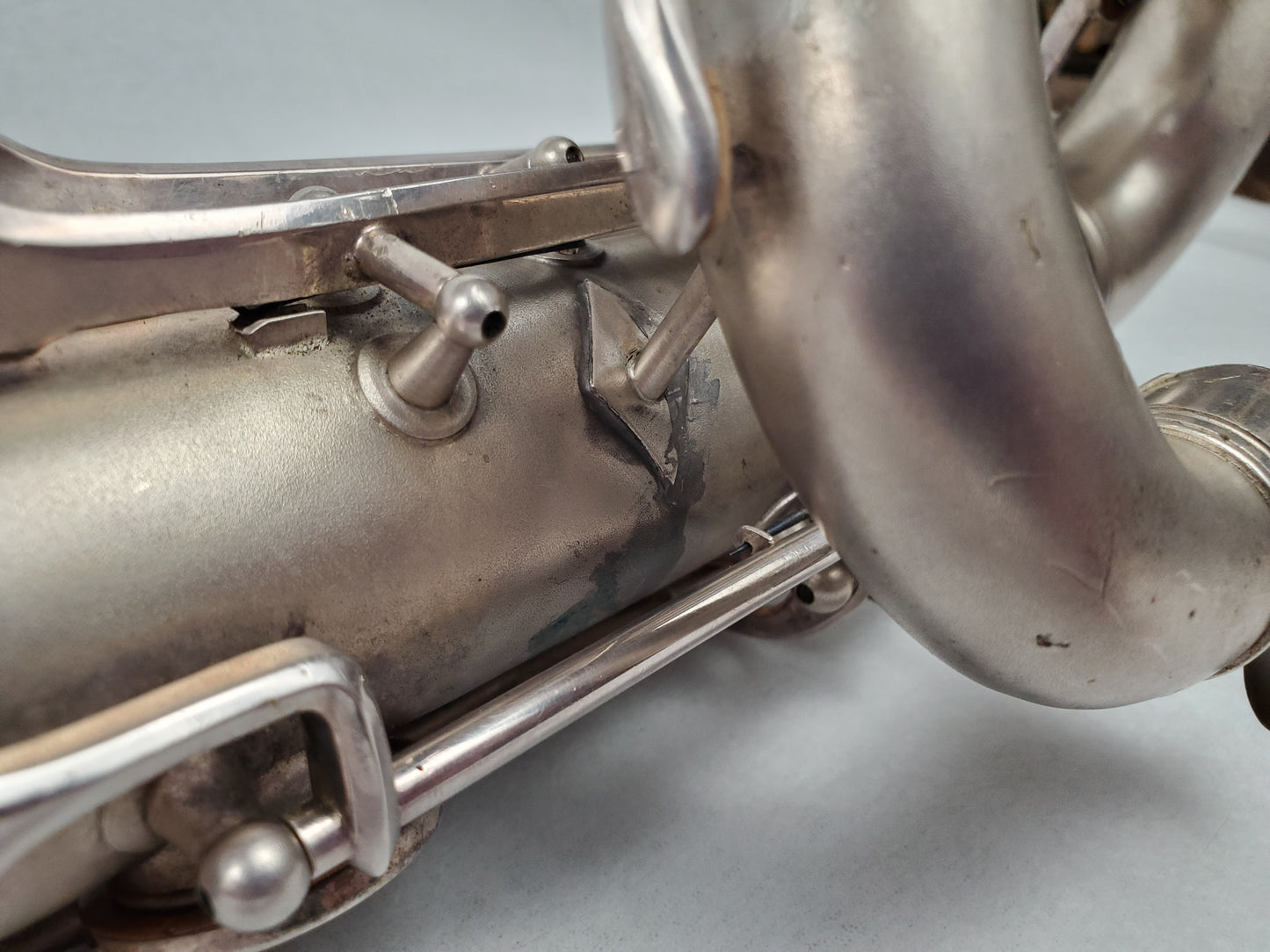 Conn 12M Bari Saxophone 291xxx - Silver Plated w Gold Wash Bell