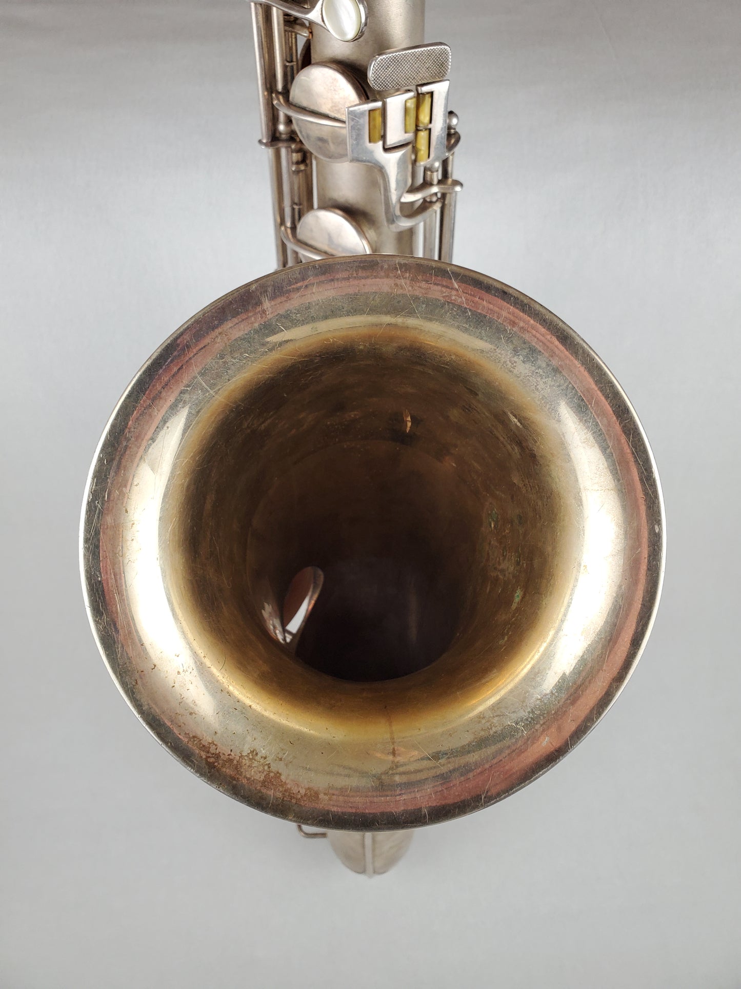 Conn 12M Bari Saxophone 291xxx - Silver Plated w Gold Wash Bell