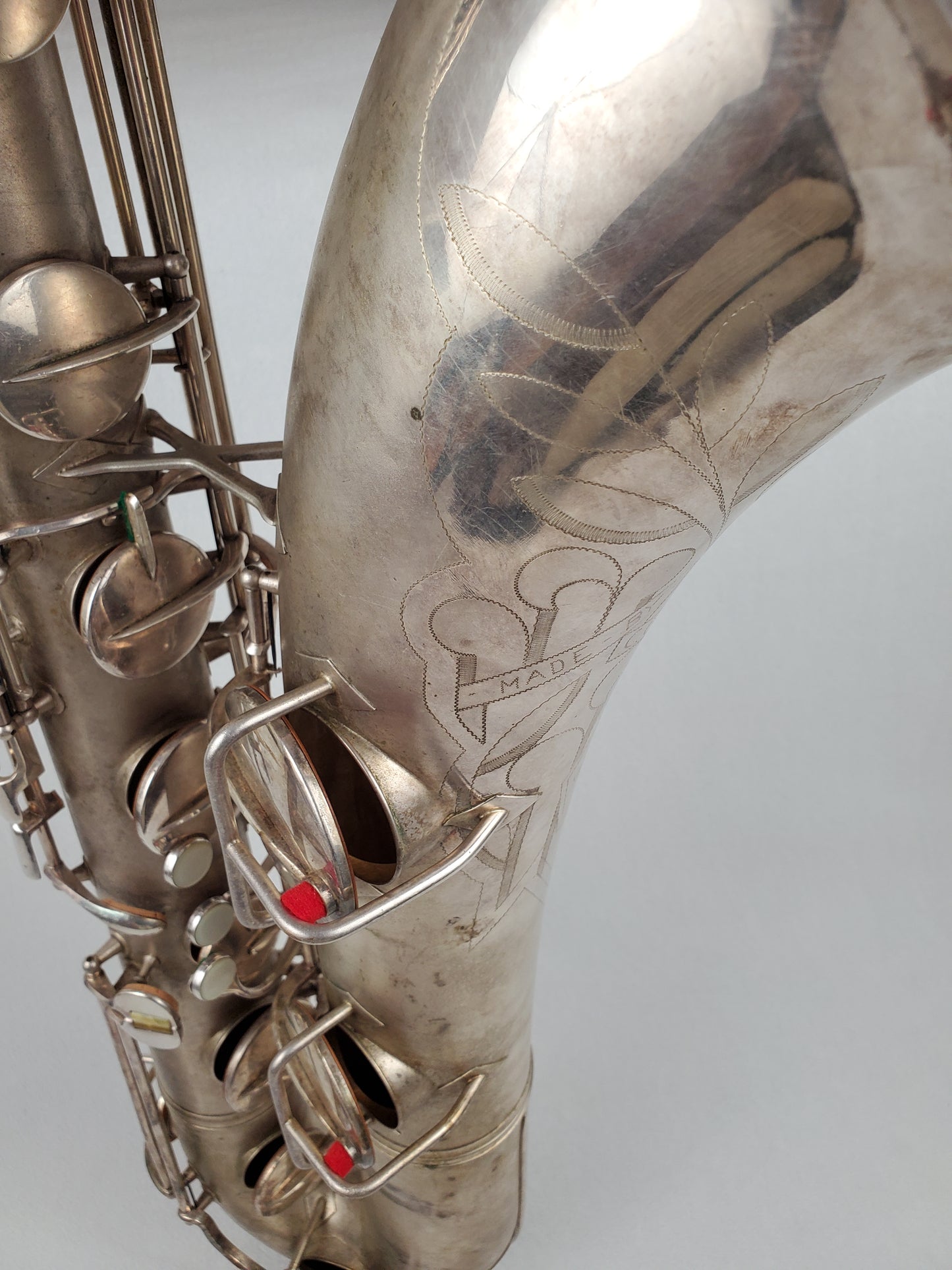 Conn 12M Bari Saxophone 291xxx - Silver Plated w Gold Wash Bell