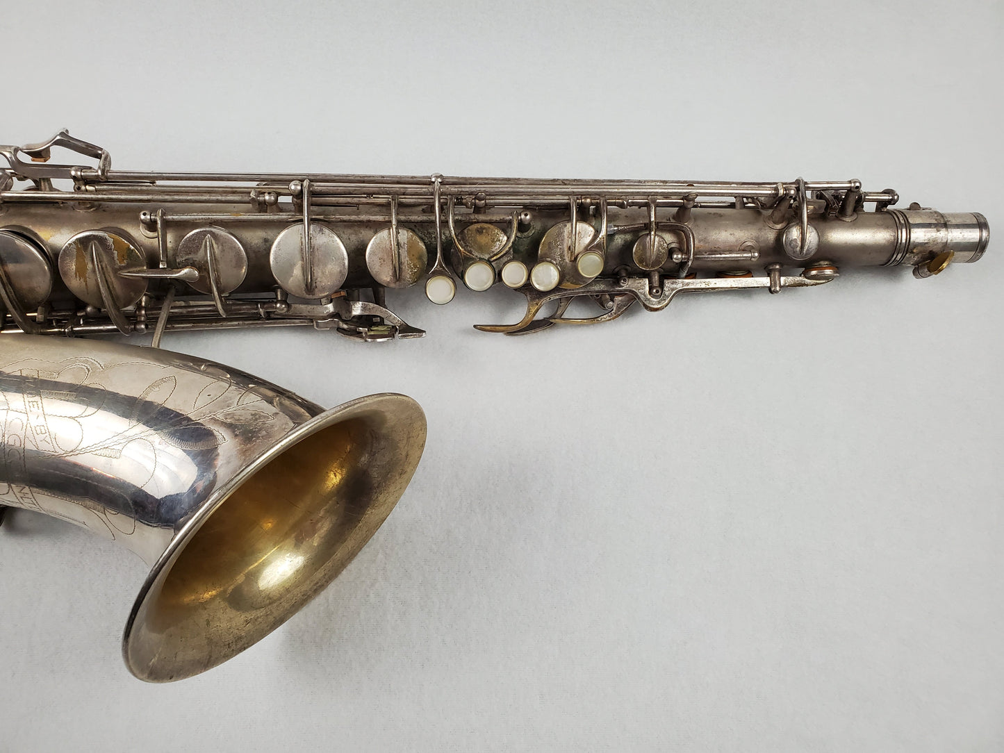 Conn 10M Tenor Saxophone 274xxx - Silver Plated w Gold Wash Bell